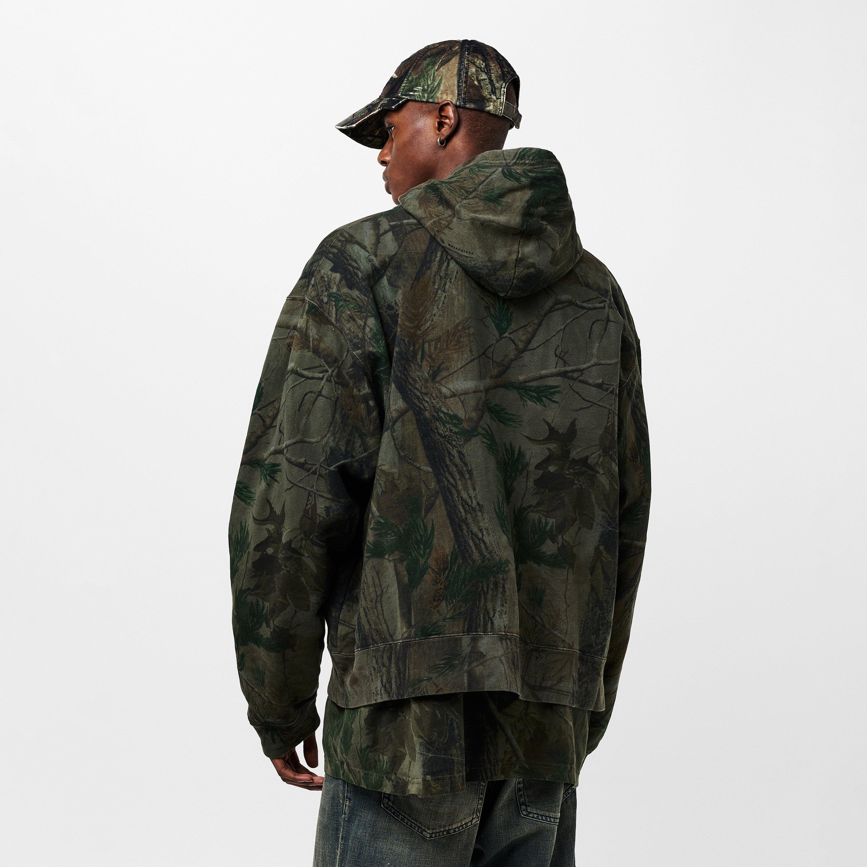 Forest Green - Balenciaga - Men's Bal Sports Logo Zip Hoodie - 4