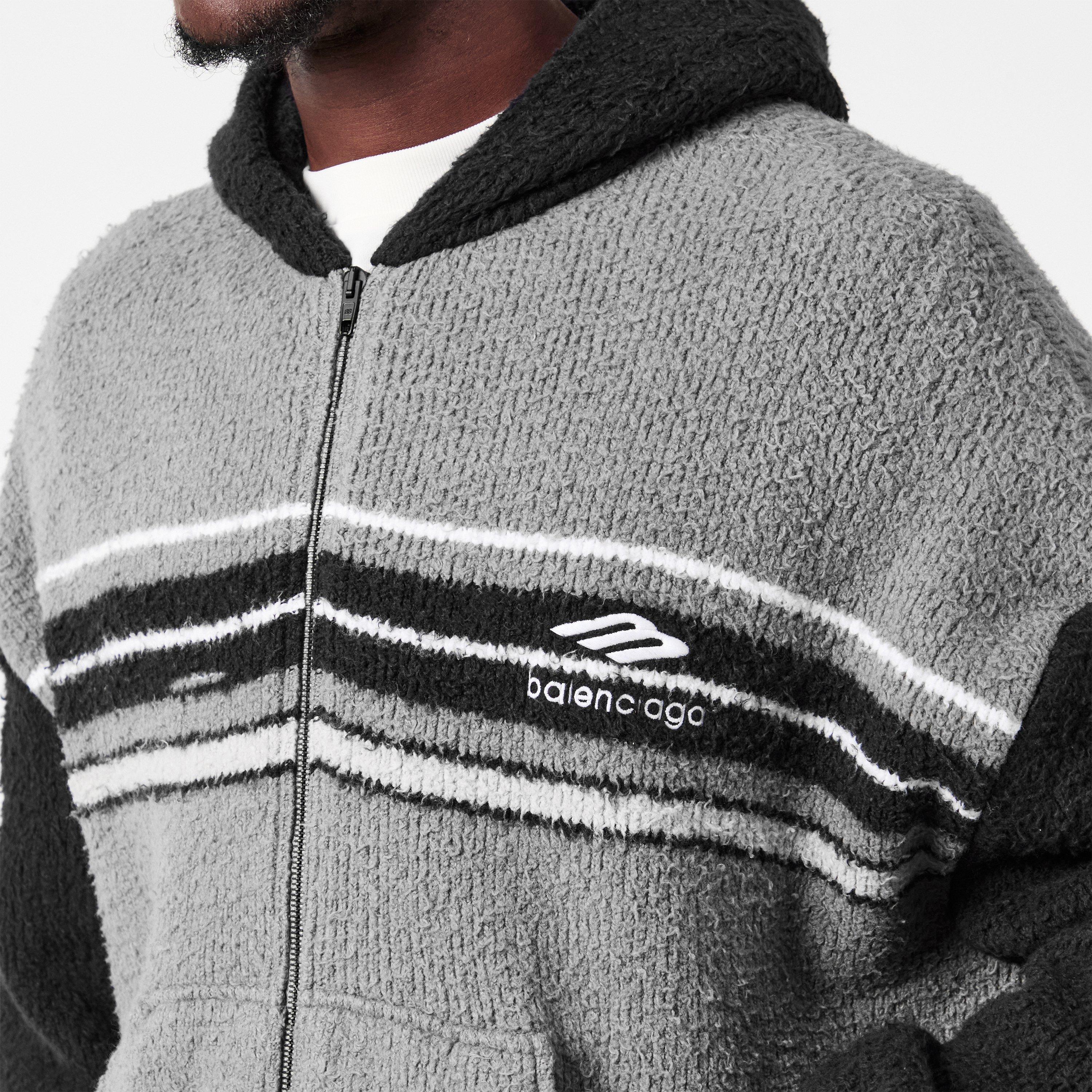 Grey/Multico - Balenciaga - Men's Zip Hoodie - 5