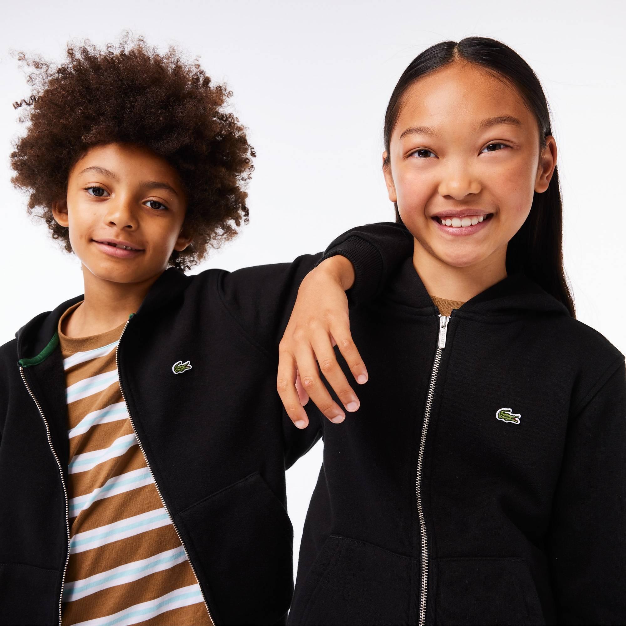 Black - Lacoste - Basic Full-Zip Hoodie - 4