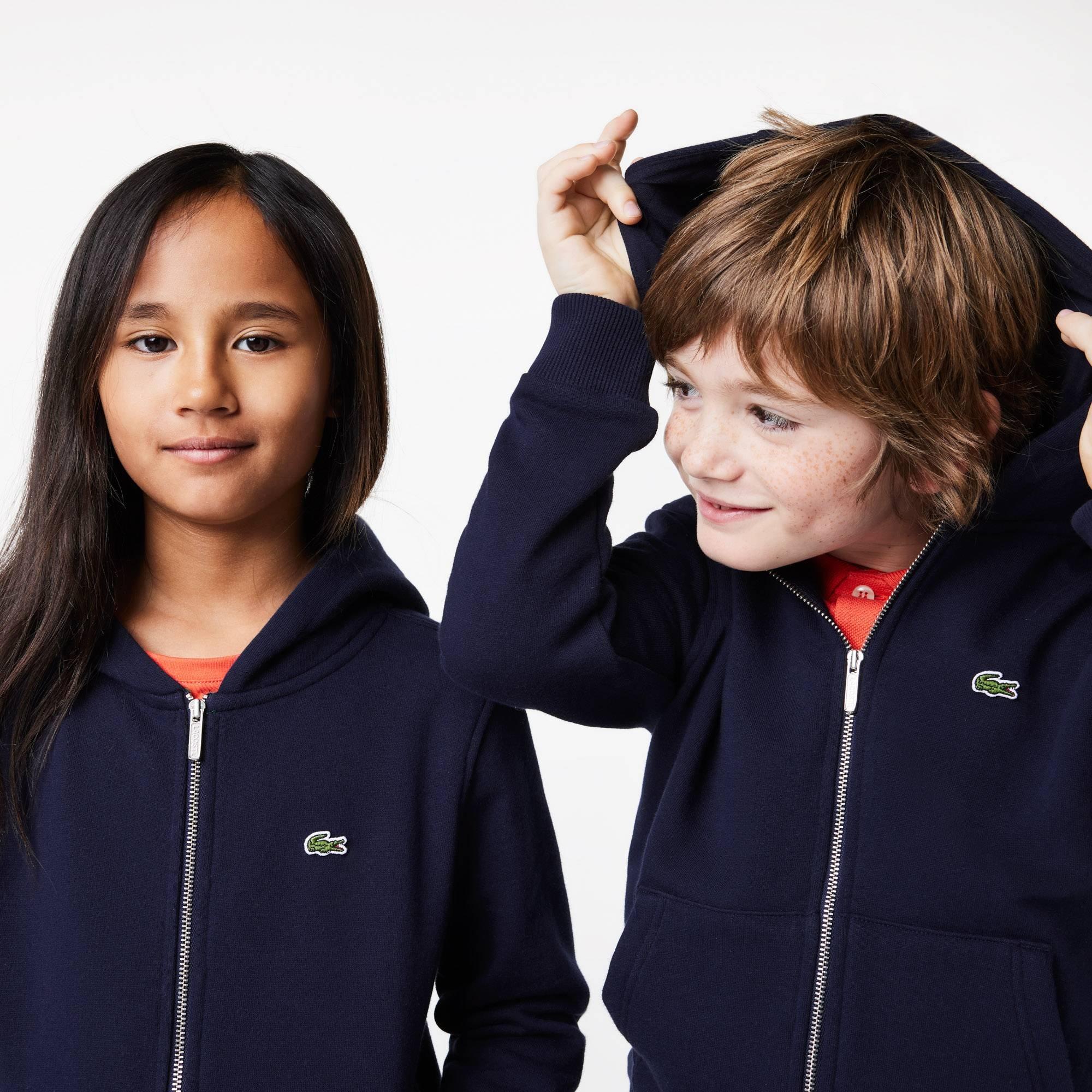 Navy 09 - Lacoste - Boys' Basic Full-Zip Hoodie - 4