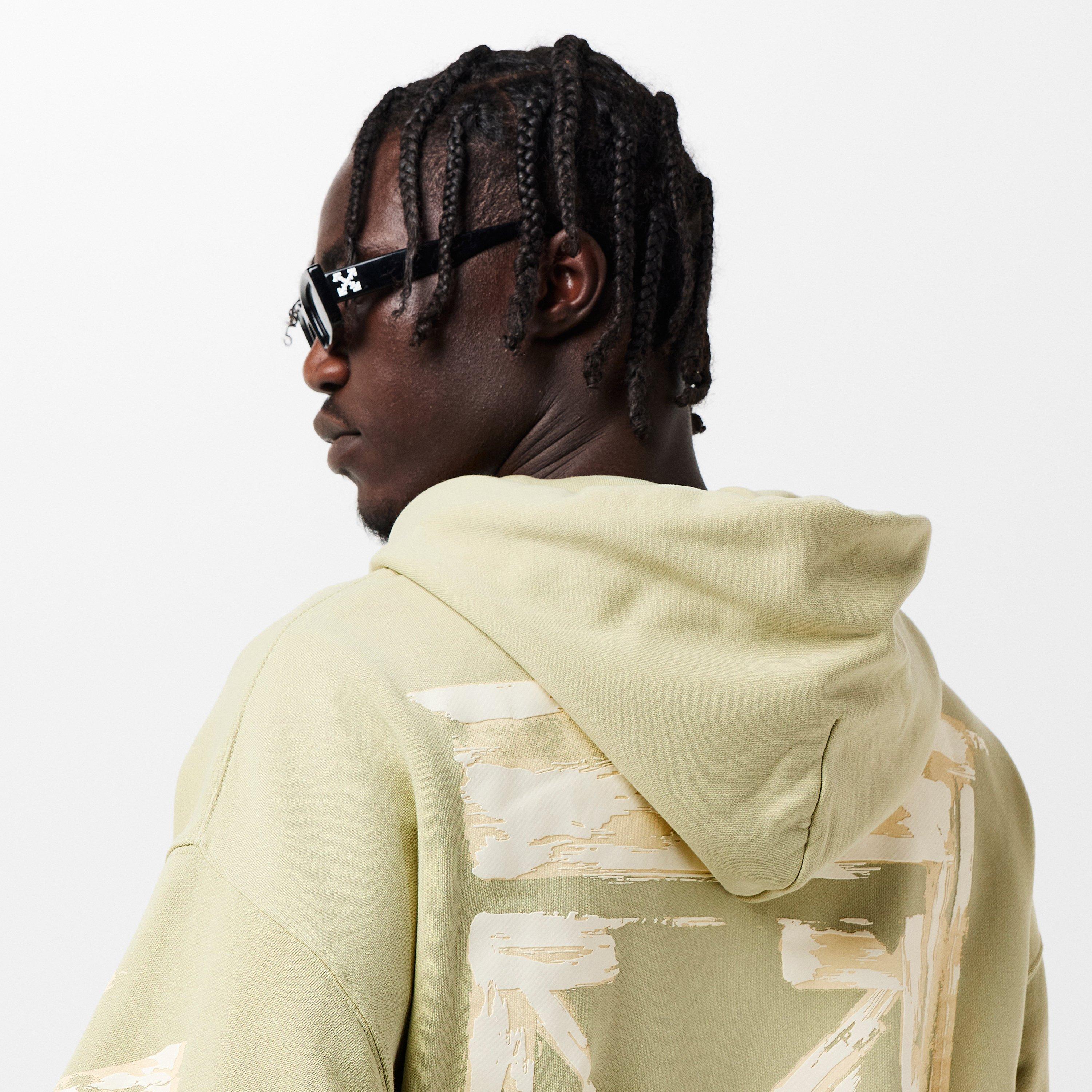 Alfalfa - Off White - Men's Ink Arrow Pullover Hoodie - 5
