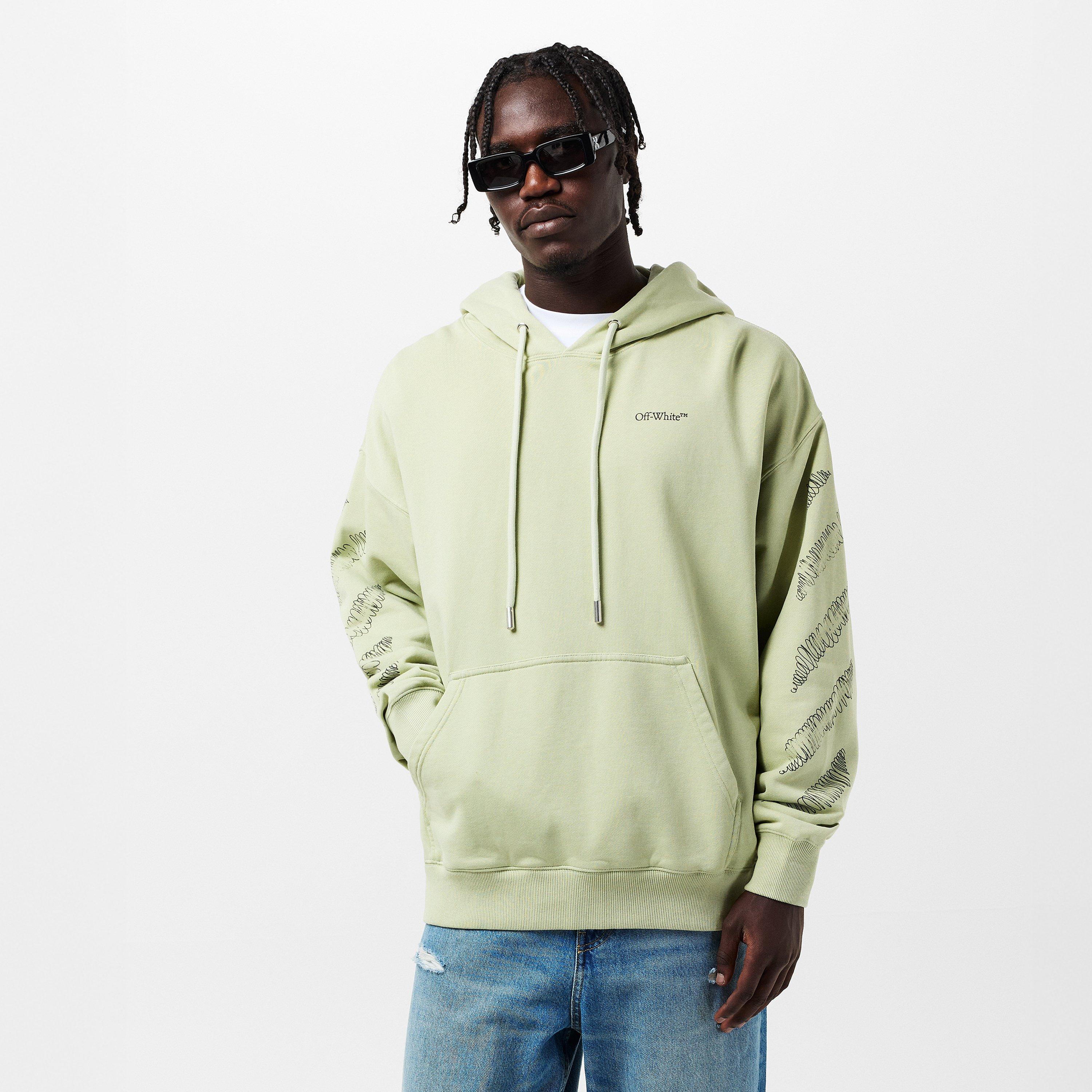 Alfalfa - Off White - Men's Scrib Diag Pullover Hoodie - 3