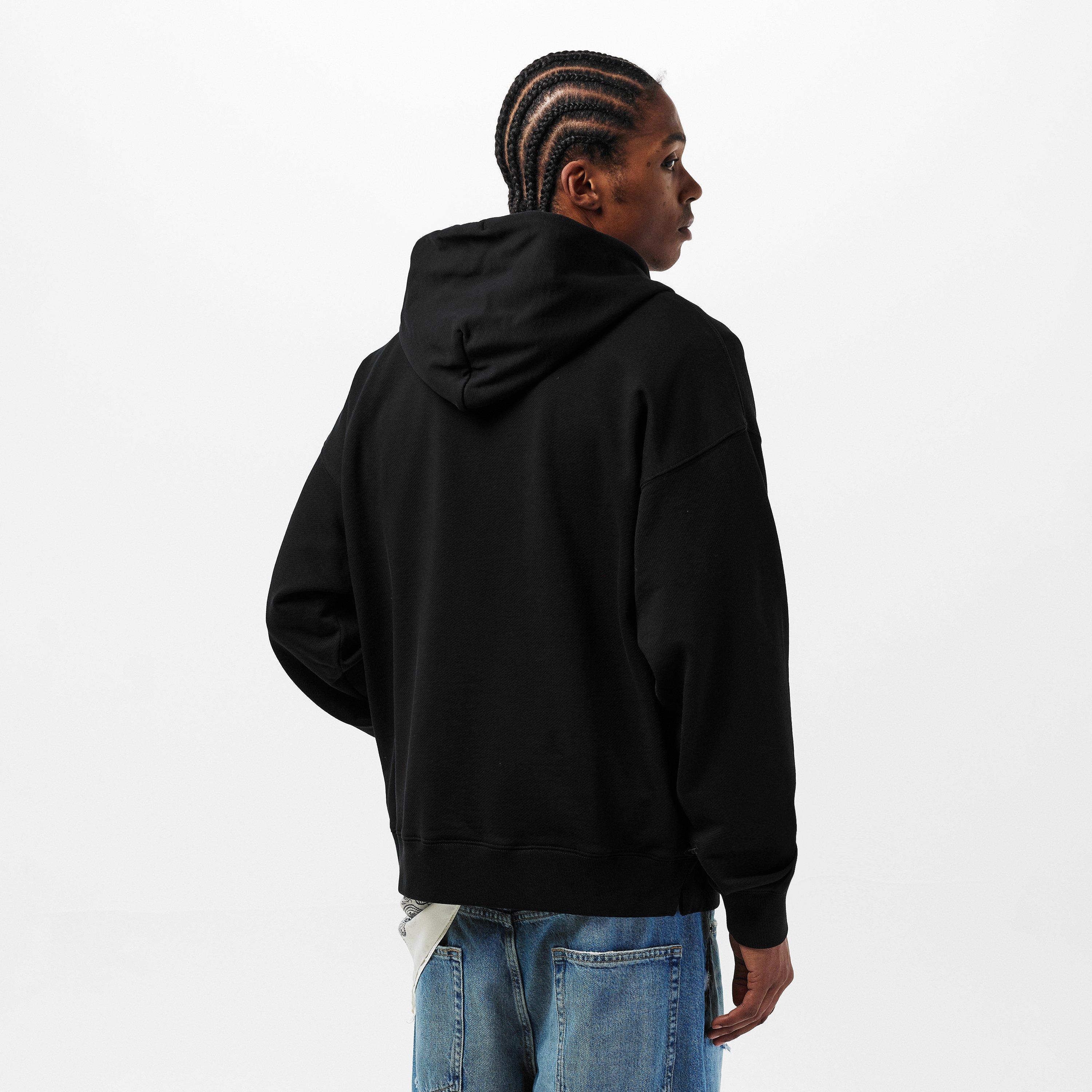 Black - Off White - Men's Small Arrow Over-the-Head Hoodie - 4
