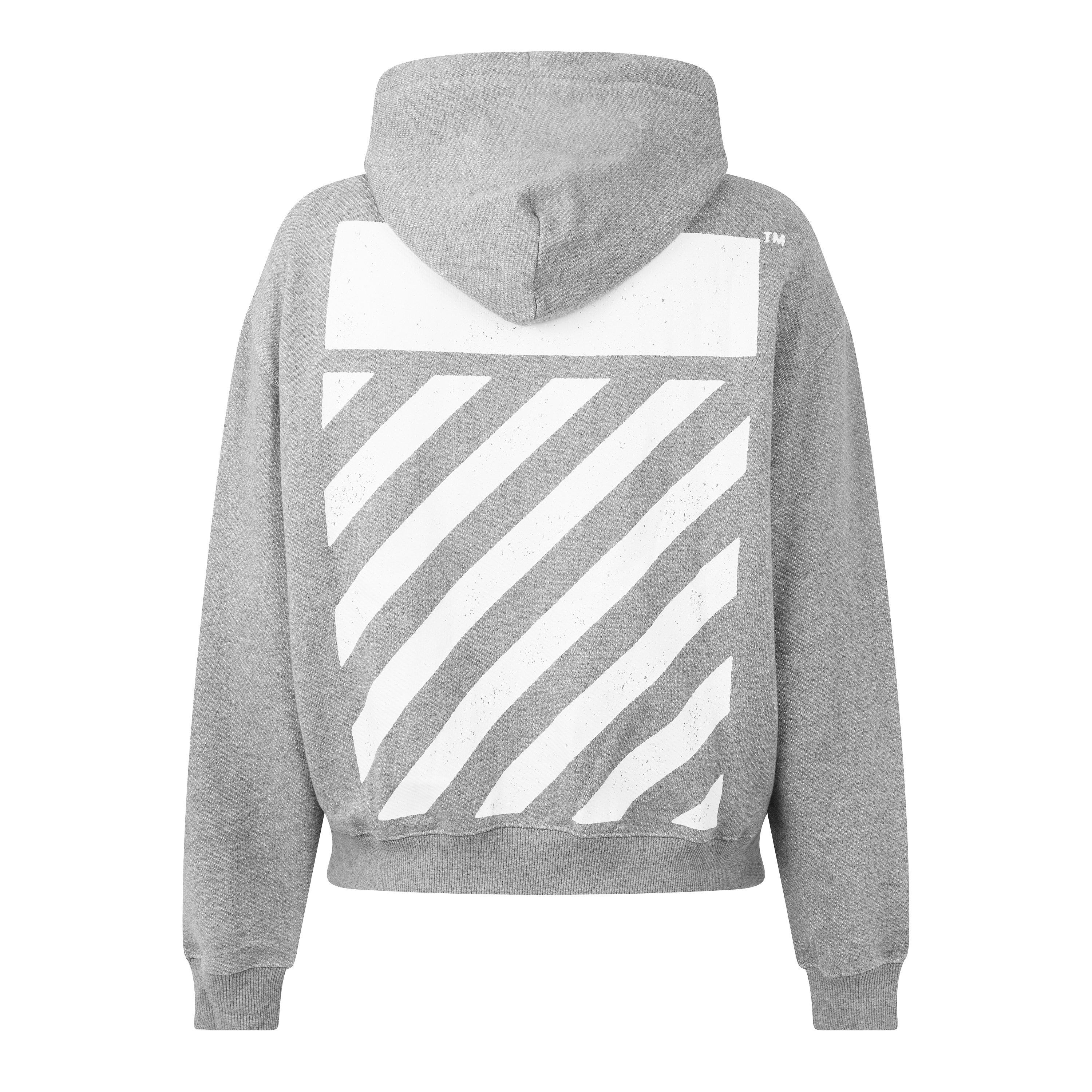 Grigio - L AB Off White - L/AB Off Diag Hoody Sn00 - 2