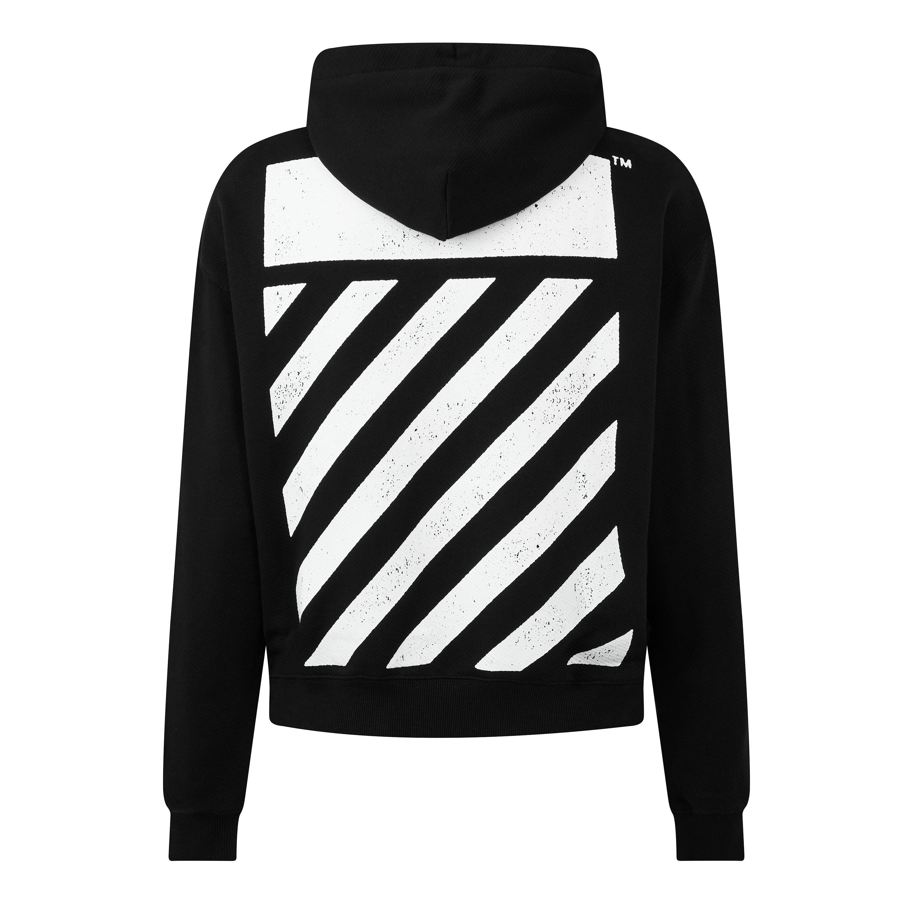 Black 001 - L AB Off White - L/AB Off Diag Hoody Sn00 - 2