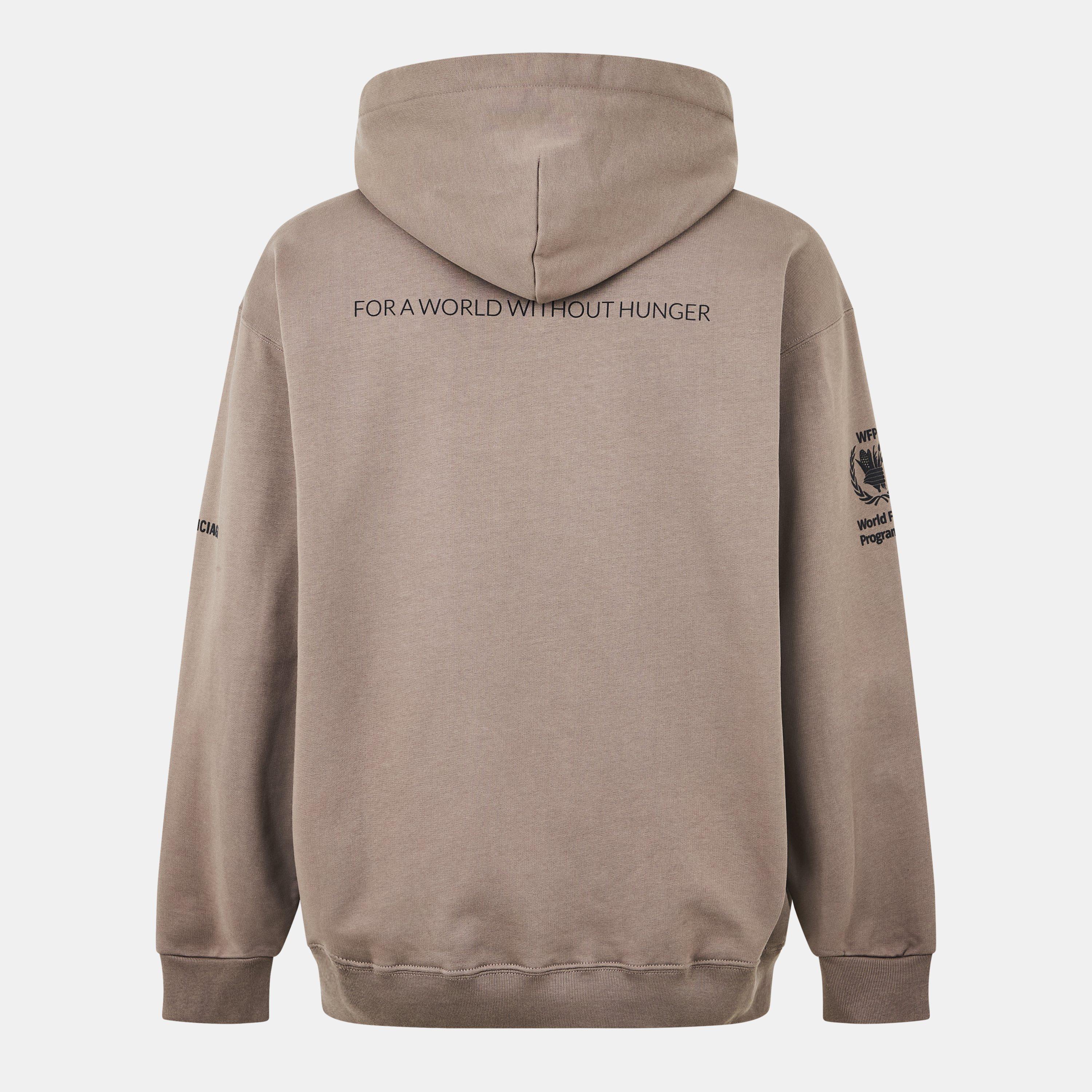 Taupe/Black - Balenciaga - Men's Over the Head Hoodie - 2