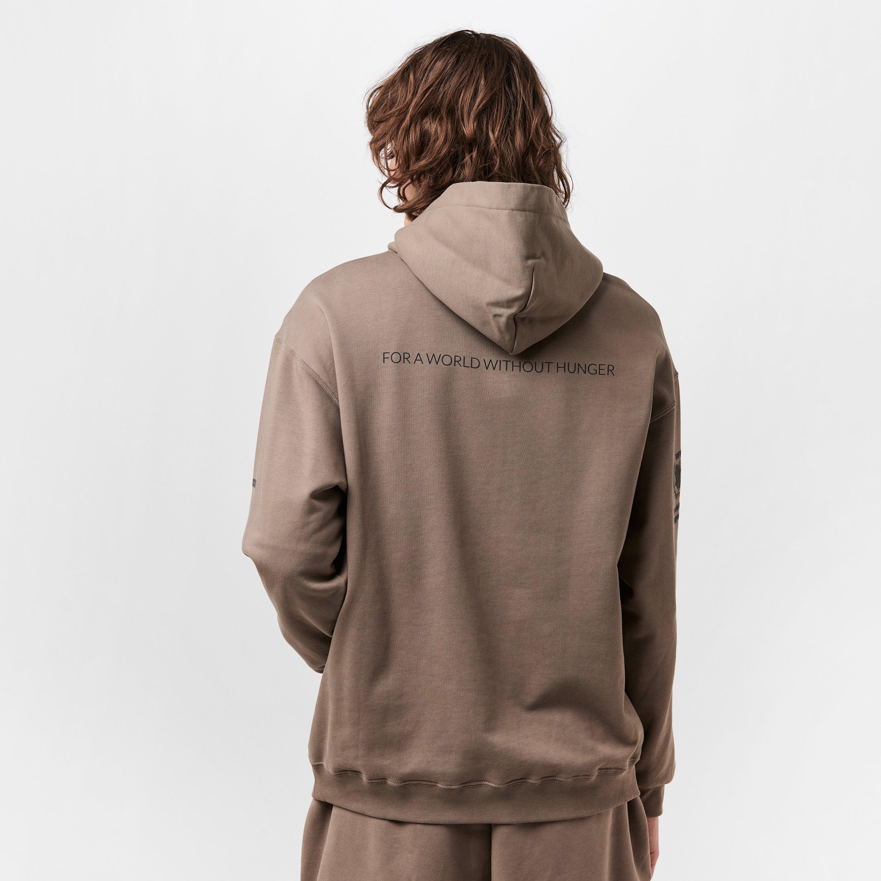 Taupe/Black - Balenciaga - Men's Over the Head Hoodie - 4