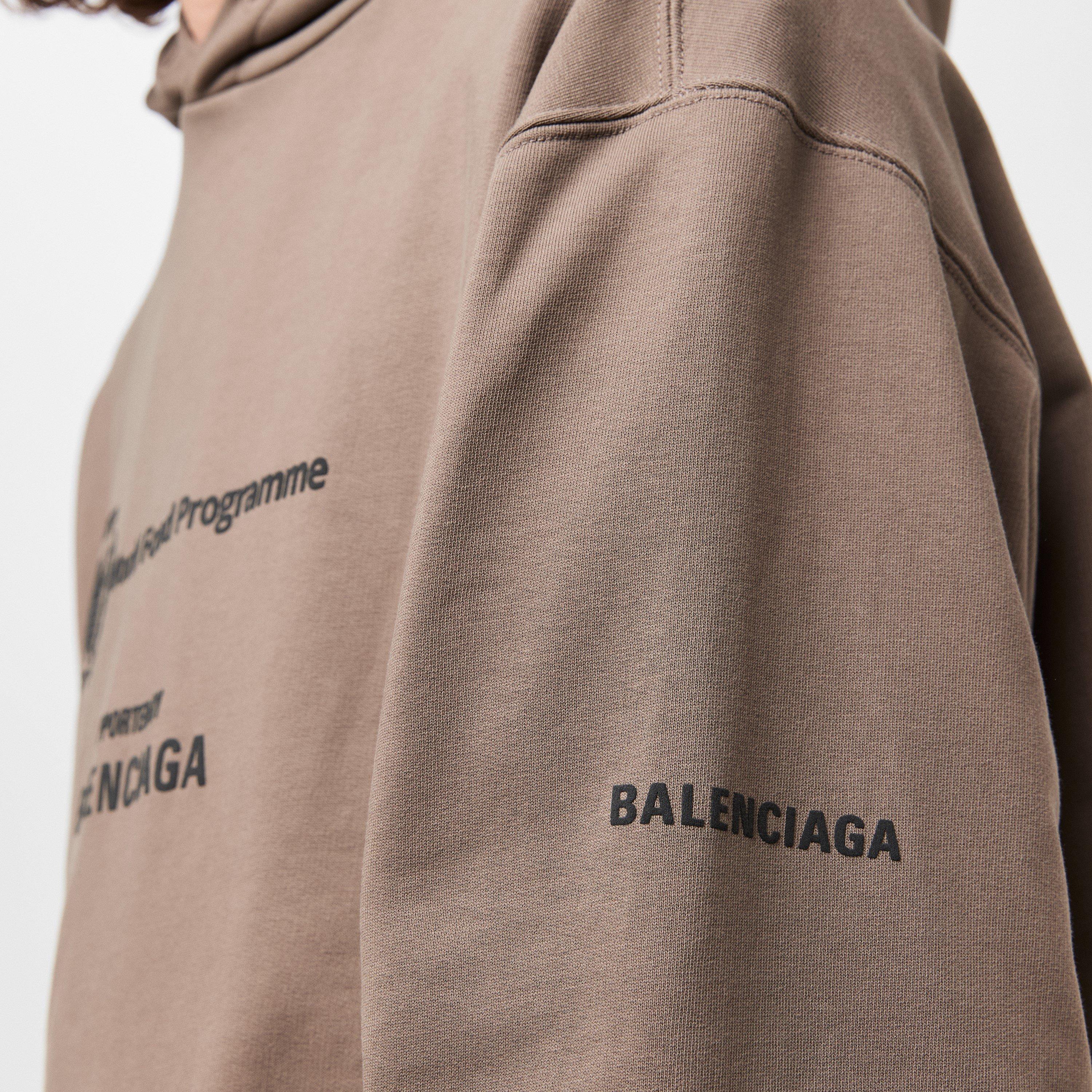 Taupe/Black - Balenciaga - Men's Over the Head Hoodie - 5