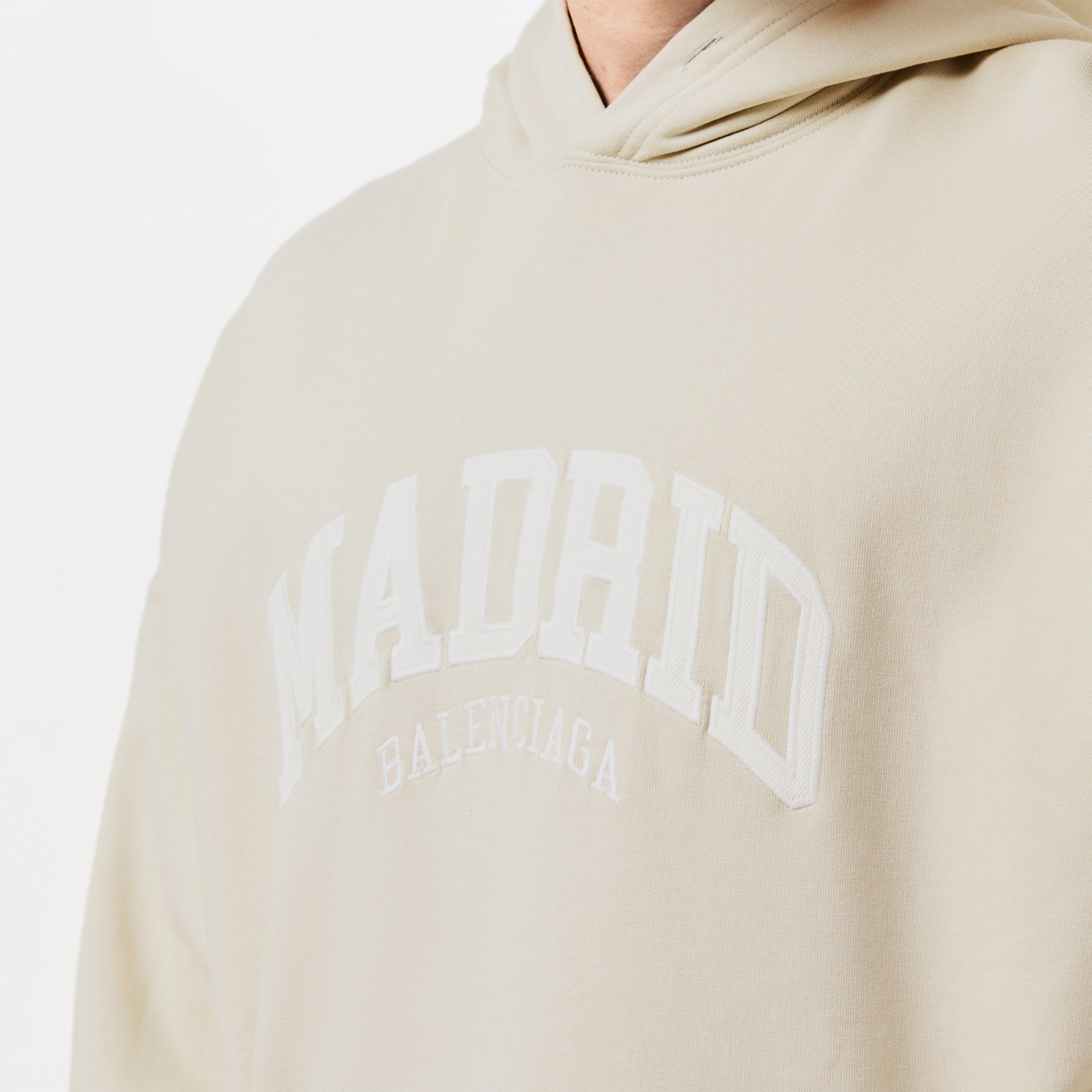 Shell/White - Balenciaga - Men's Over the Head Hoodie - 5