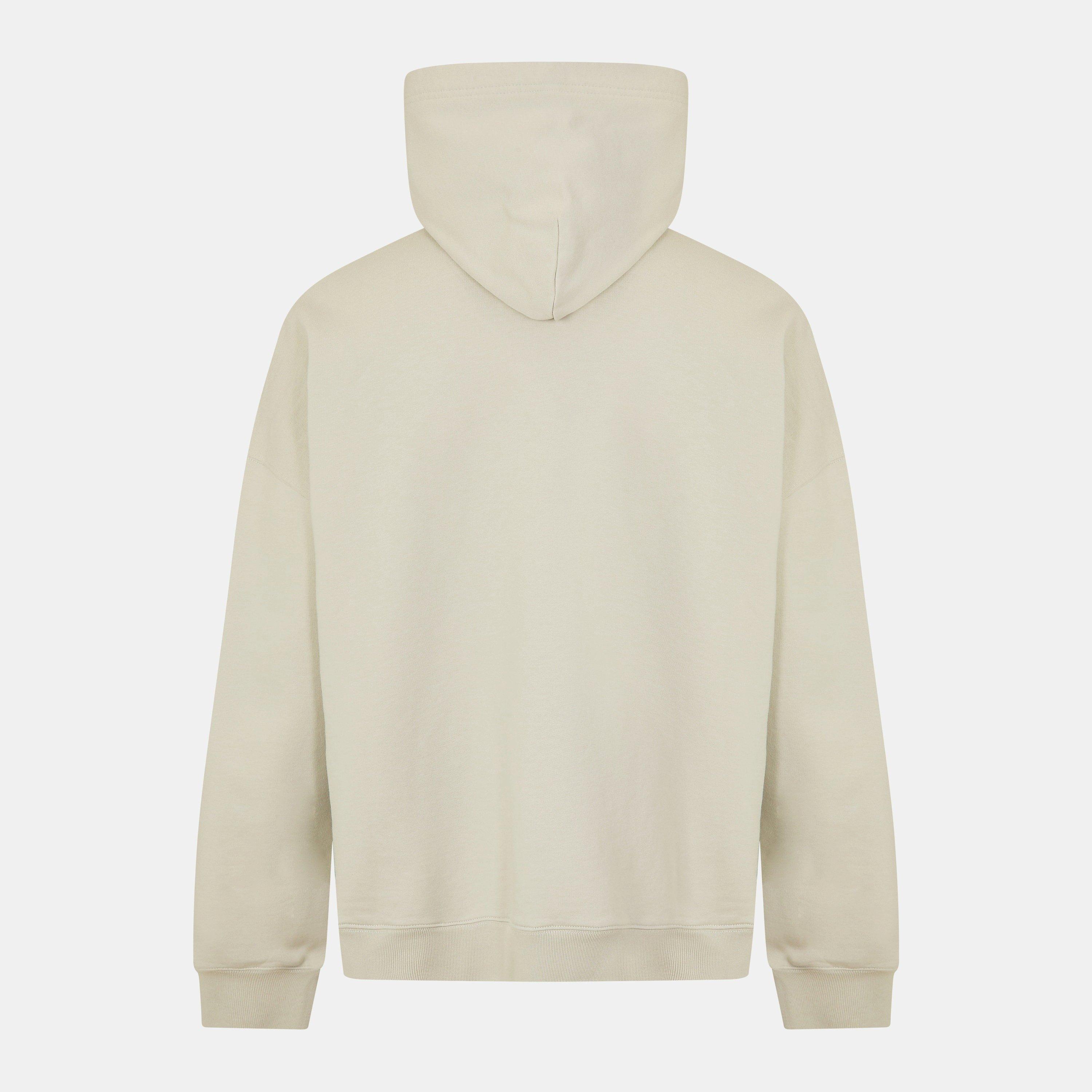 Shell/White - Balenciaga - Men's Over the Head Hoodie - 2