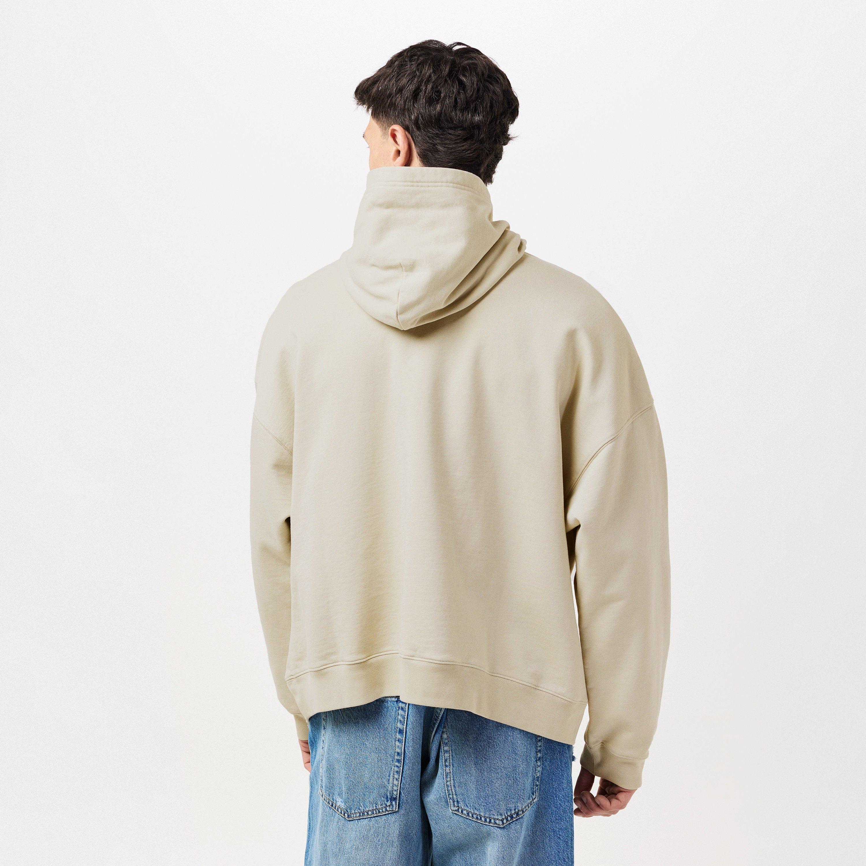 Shell/White - Balenciaga - Men's Over the Head Hoodie - 4