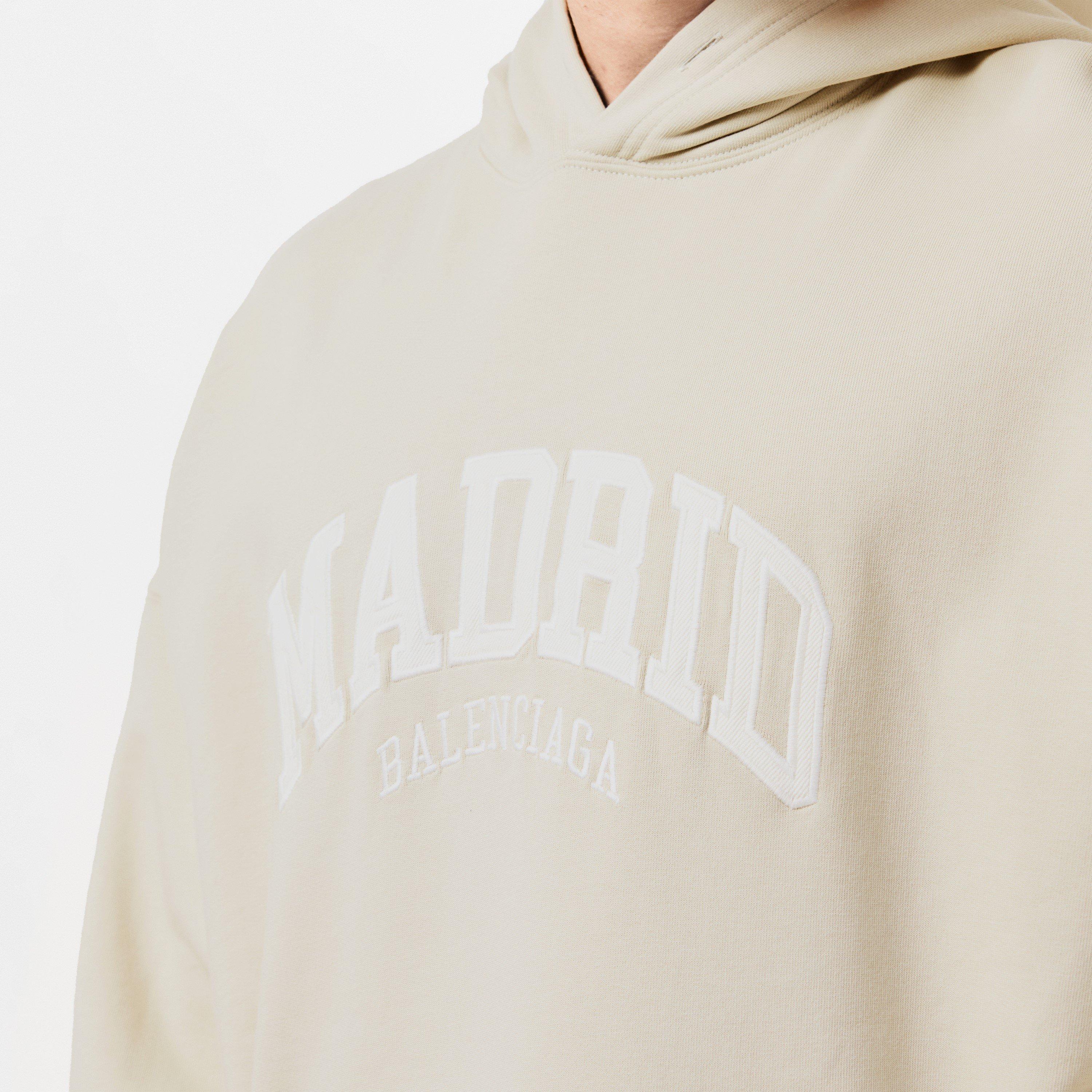 Shell/White - Balenciaga - Men's Over the Head Hoodie - 5