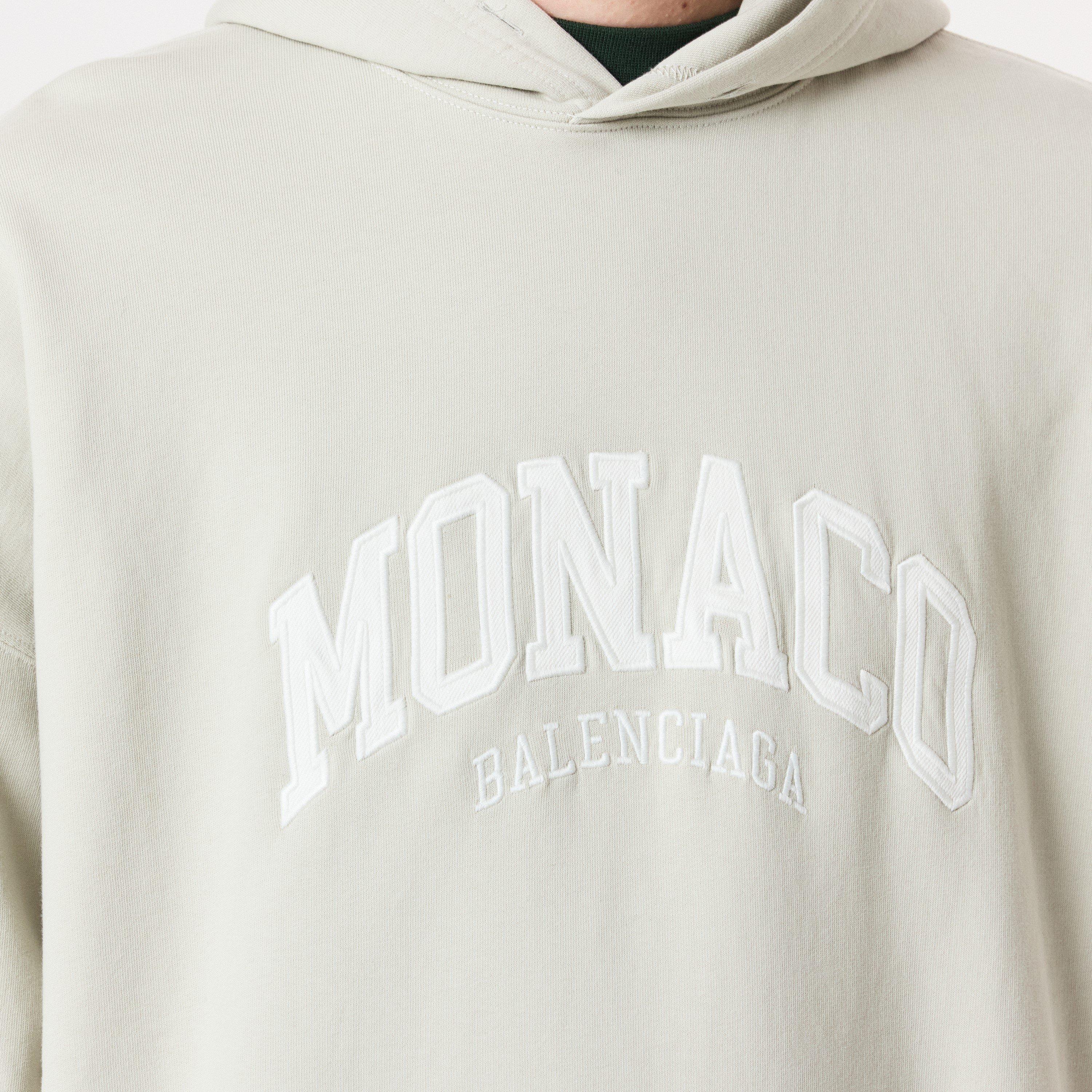 Shell/White - Balenciaga - Men's Over the Head Hoodie - 5