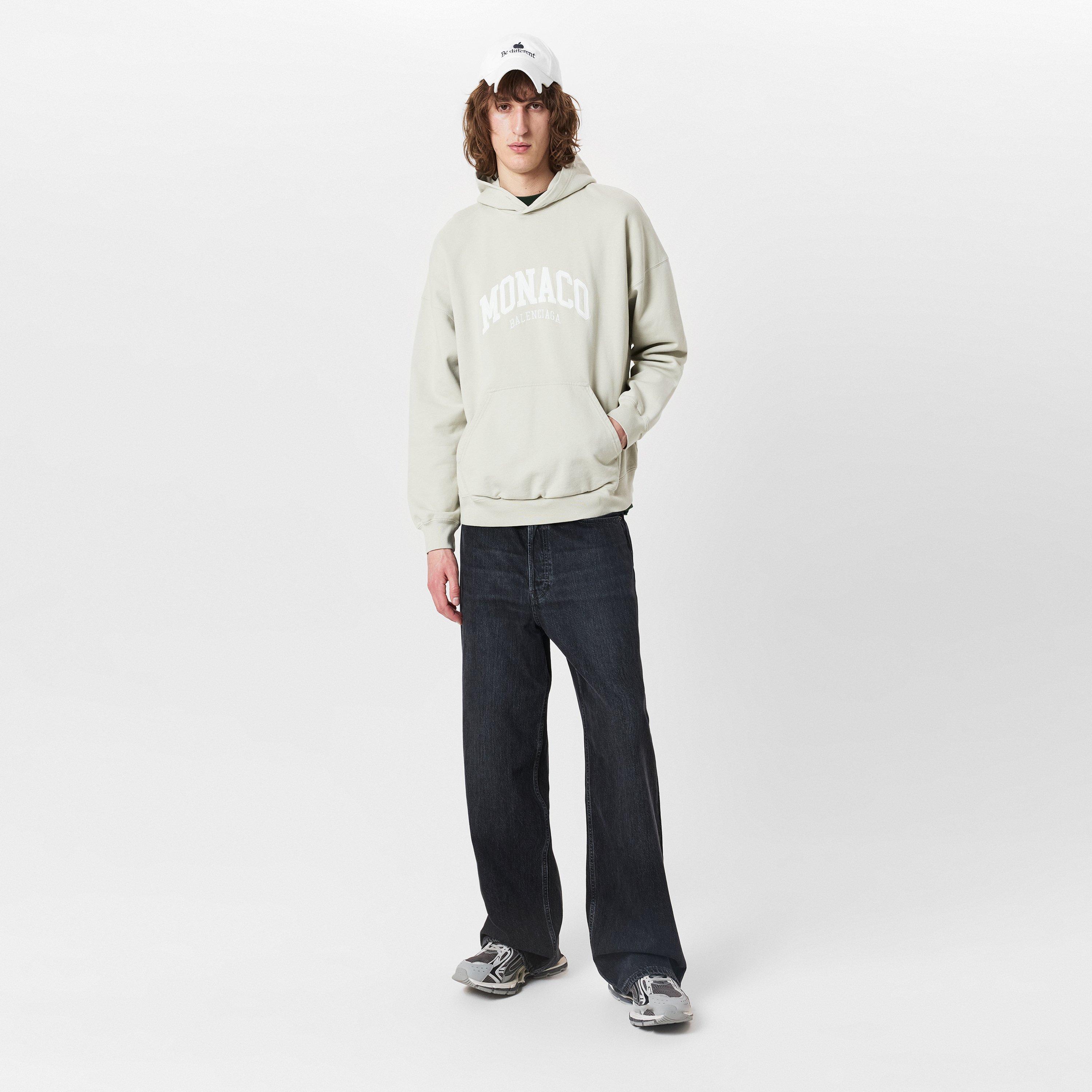 Shell/White - Balenciaga - Men's Over the Head Hoodie - 6