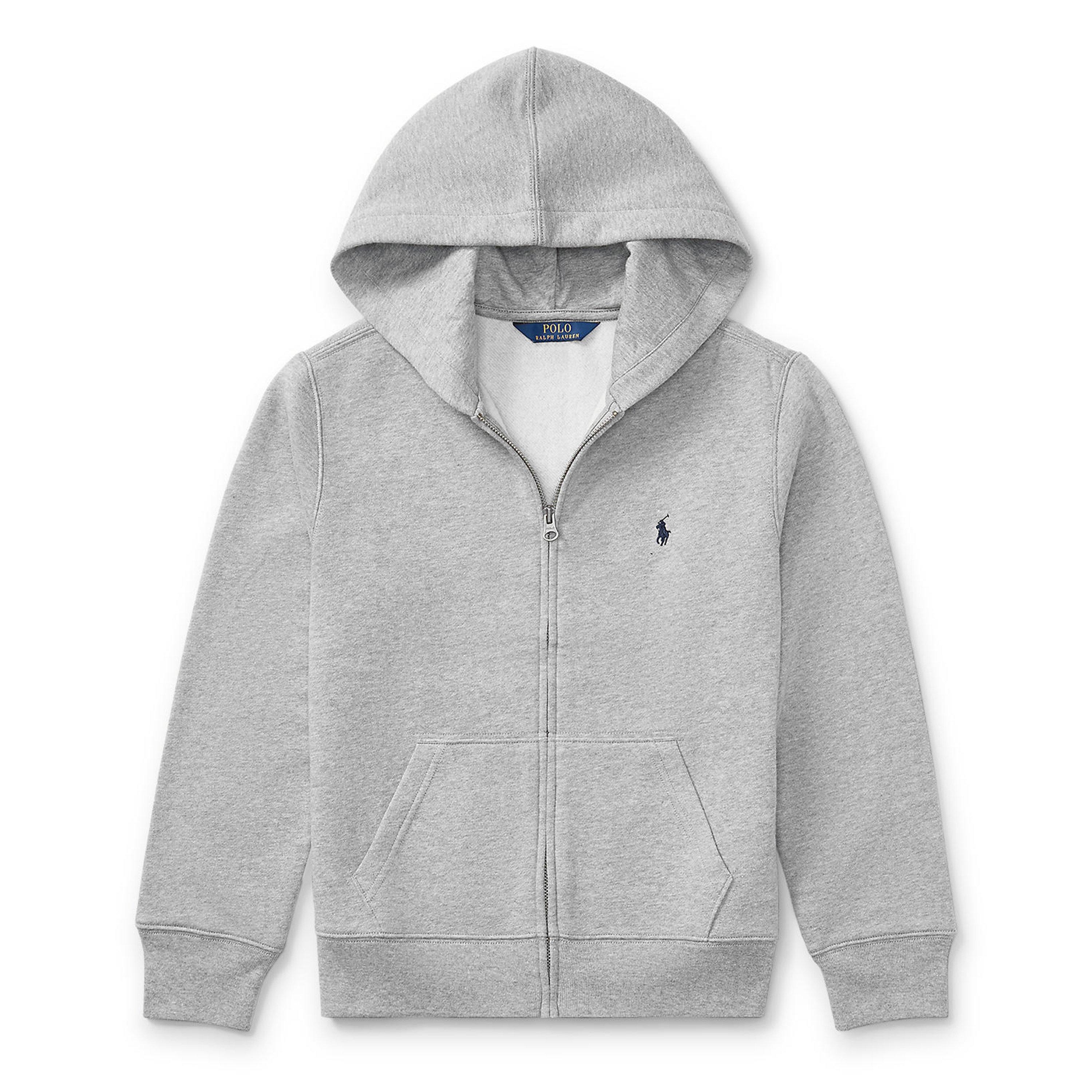 Polo Ralph Lauren Boys' Full-Zip Hoodie - Lt Gry Sprt Ht