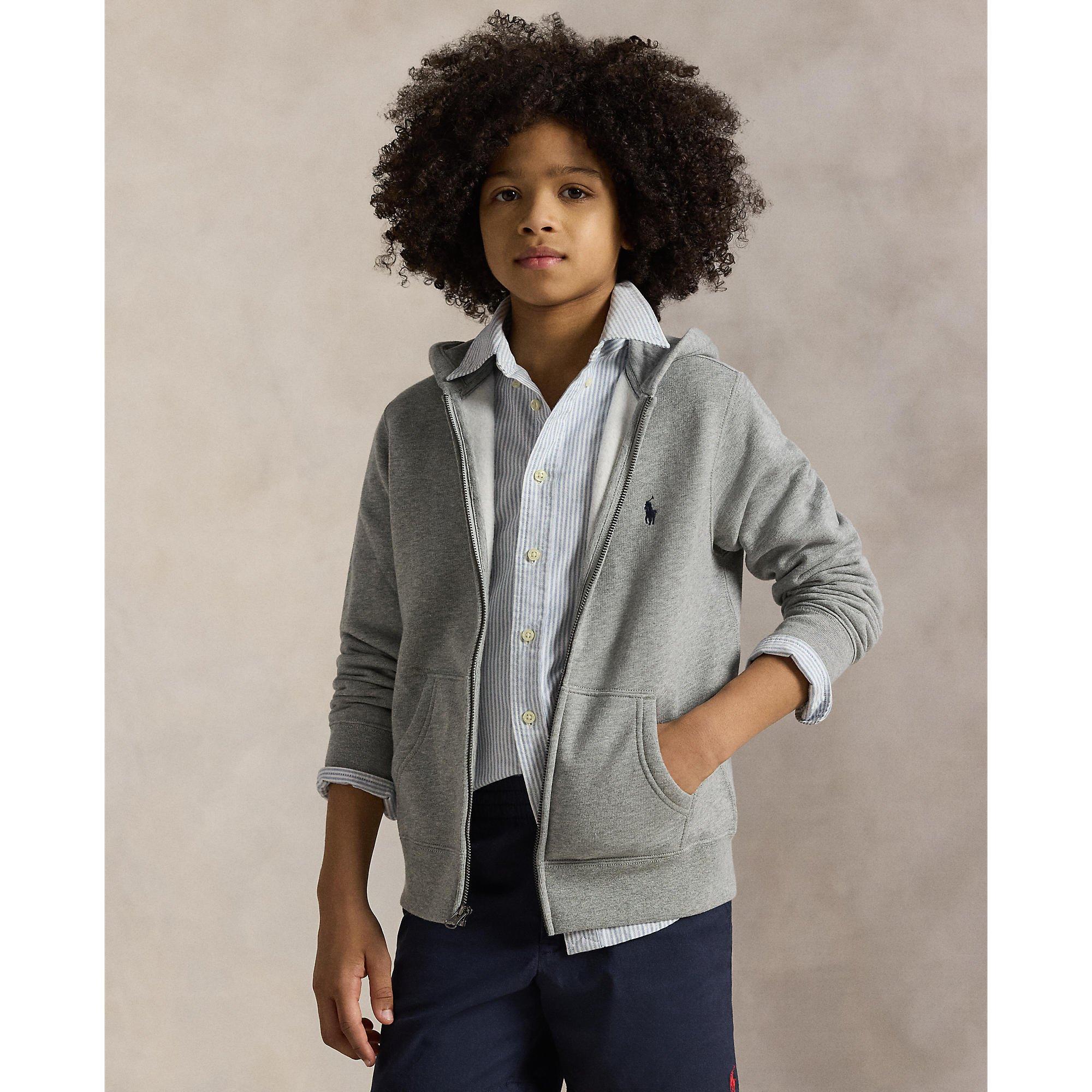  Lt Gry Sprt Ht - Polo Ralph Lauren - Boys' Full-Zip Hoodie - 3