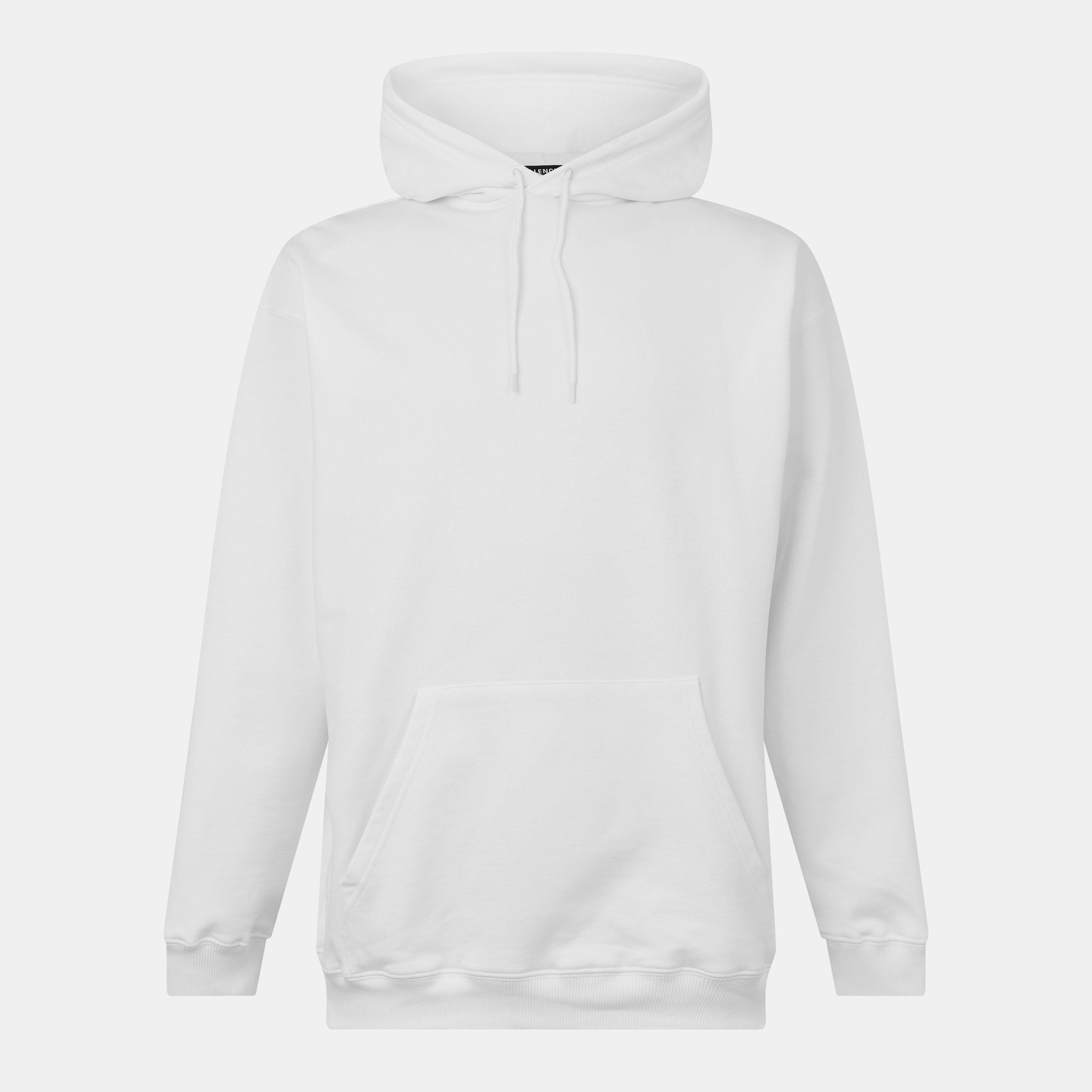 White - Balenciaga - Men's Relaxed Fit Pull Over Hoodie - 1