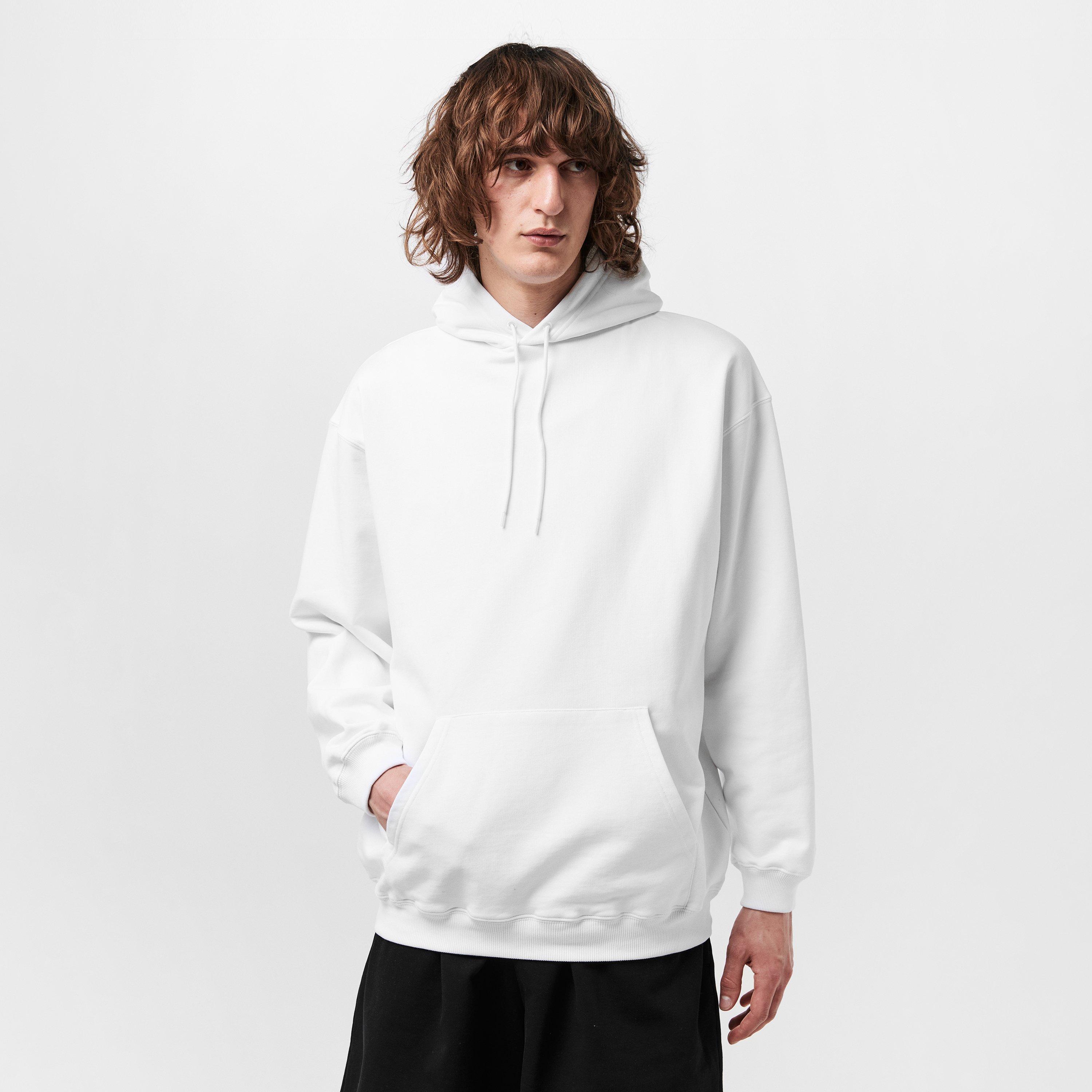 White - Balenciaga - Men's Over the Head Hoodie - 3