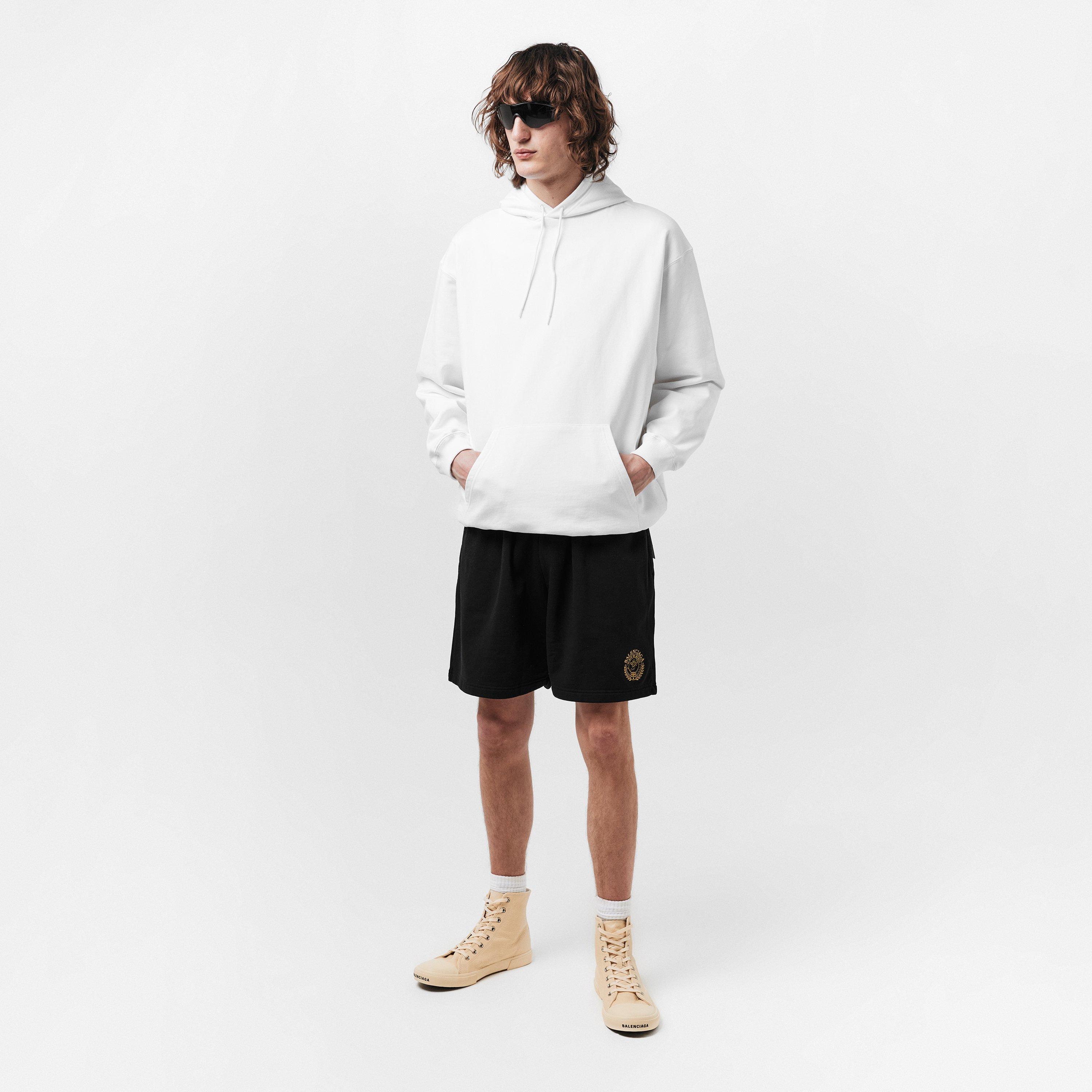 White - Balenciaga - Men's Over the Head Hoodie - 6