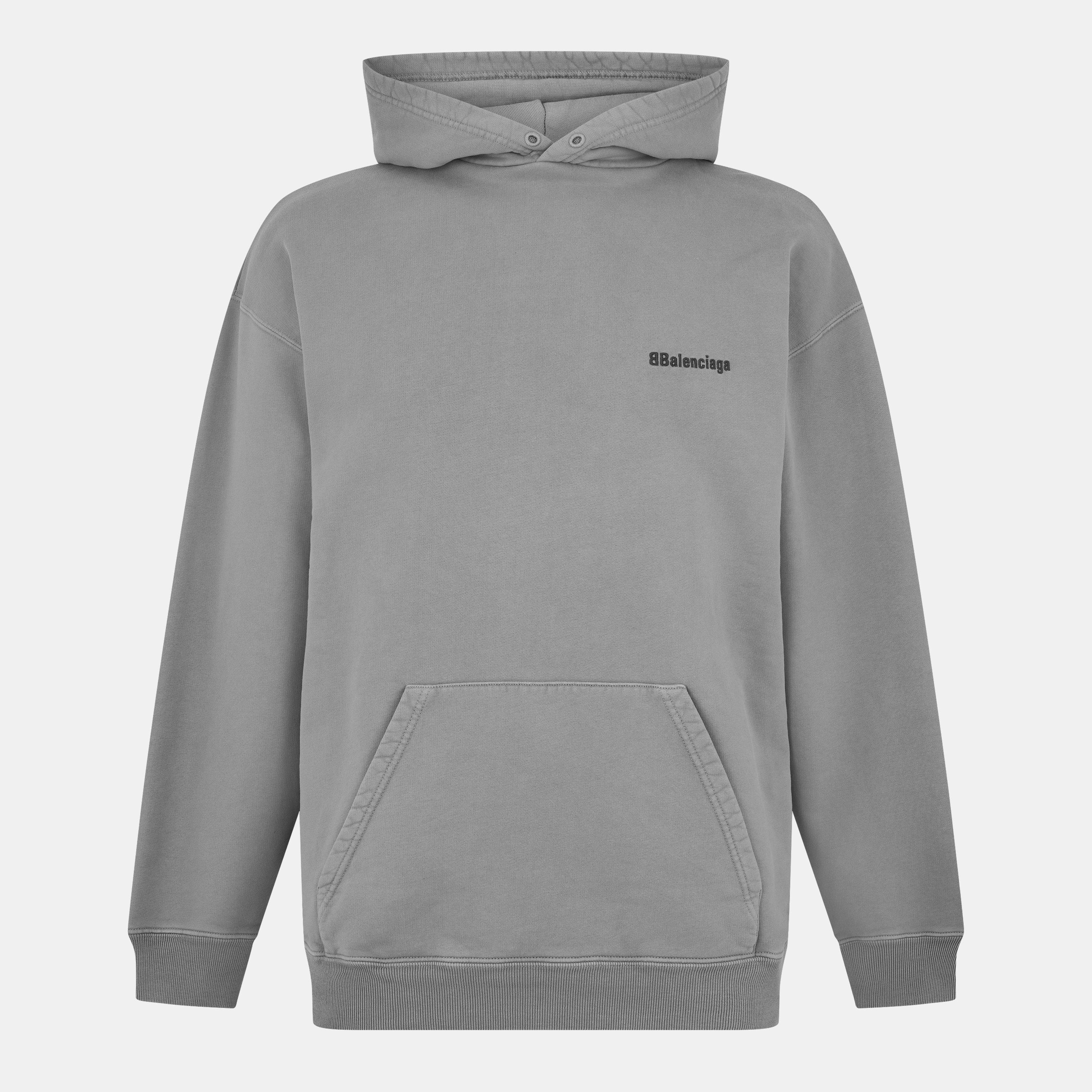Balenciaga Men's Over the Head Hoodie