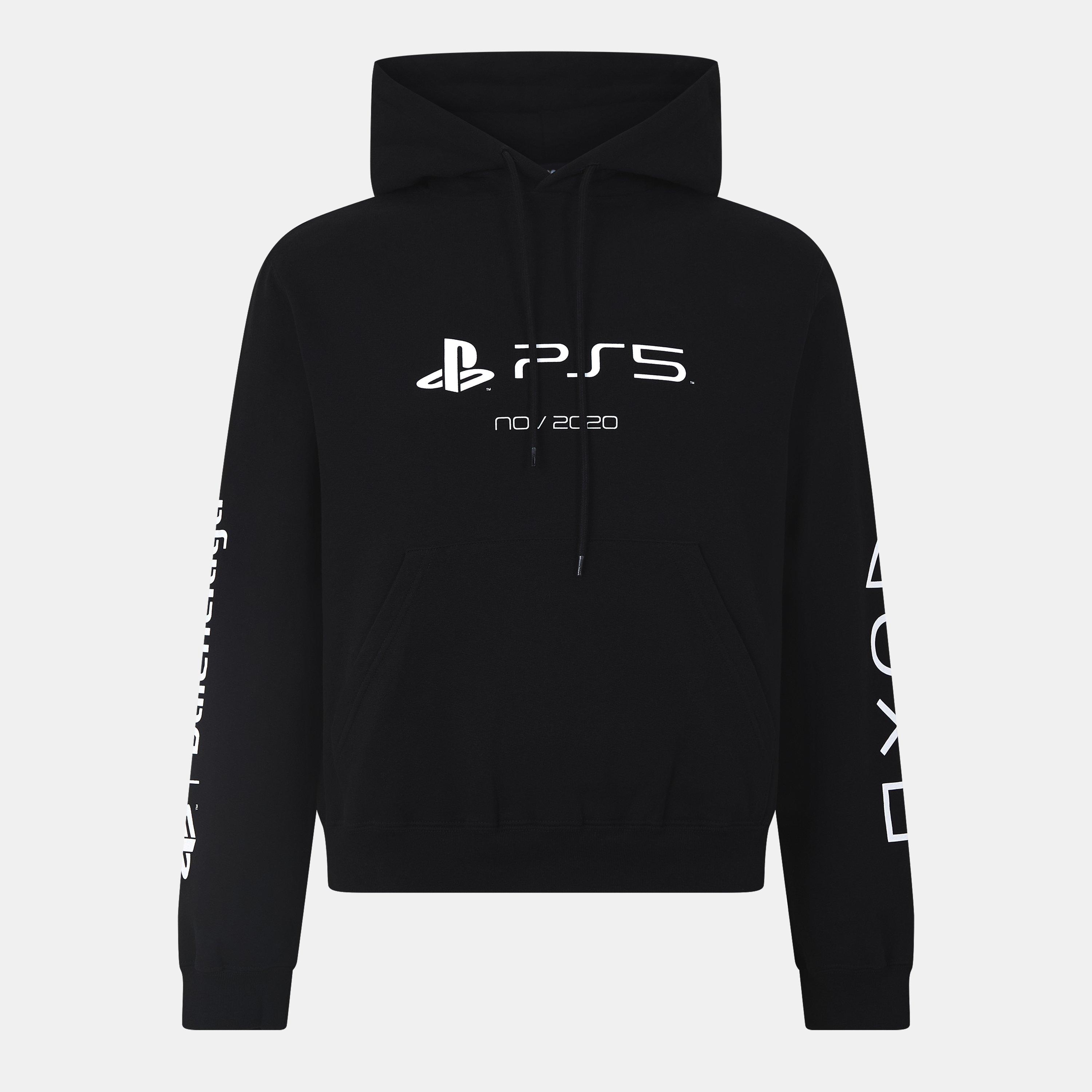 Balenciaga Men's Pull Over Hoodie - Black/White - S