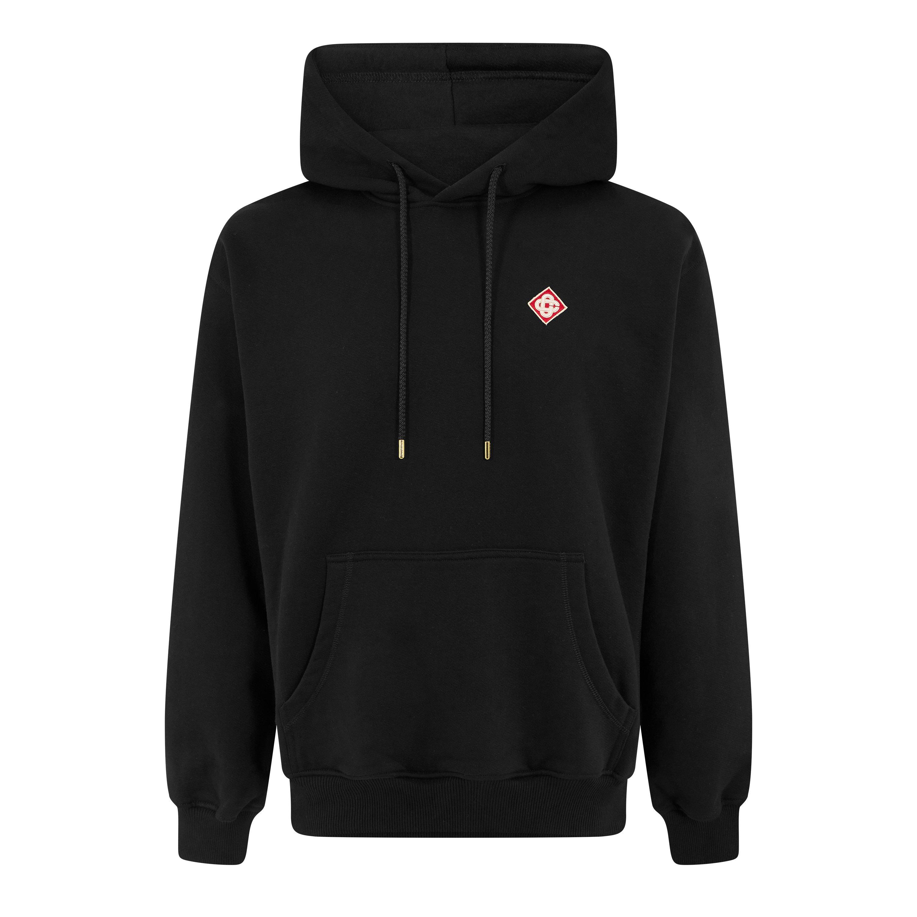 Casablanca Men's Classic Logo Pull Over Hoodie - Black - Small