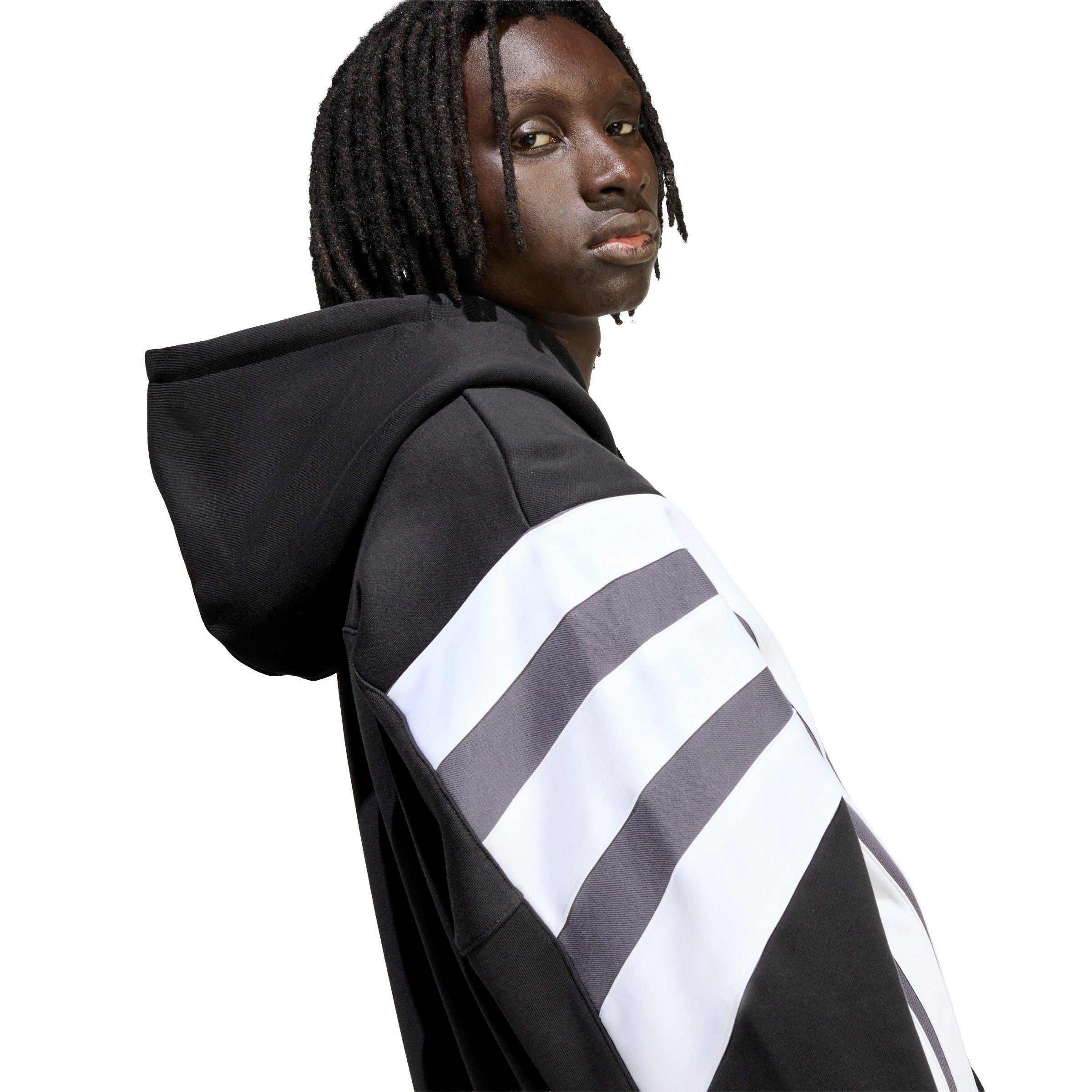 Black - adidas Originals - Men's Santiago Pull Over Hoodie - 4