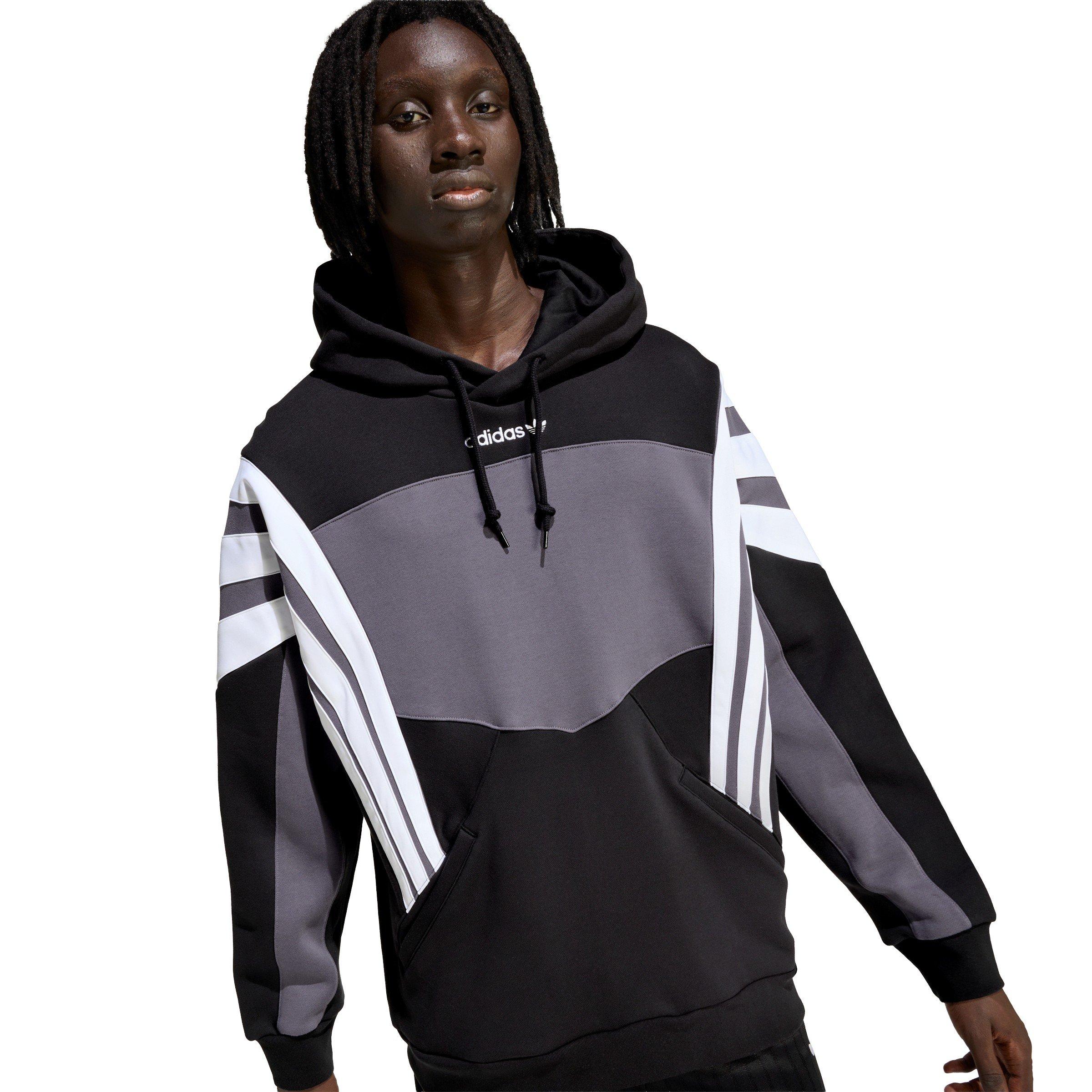 Black - adidas Originals - Men's Santiago Pull Over Hoodie - 5