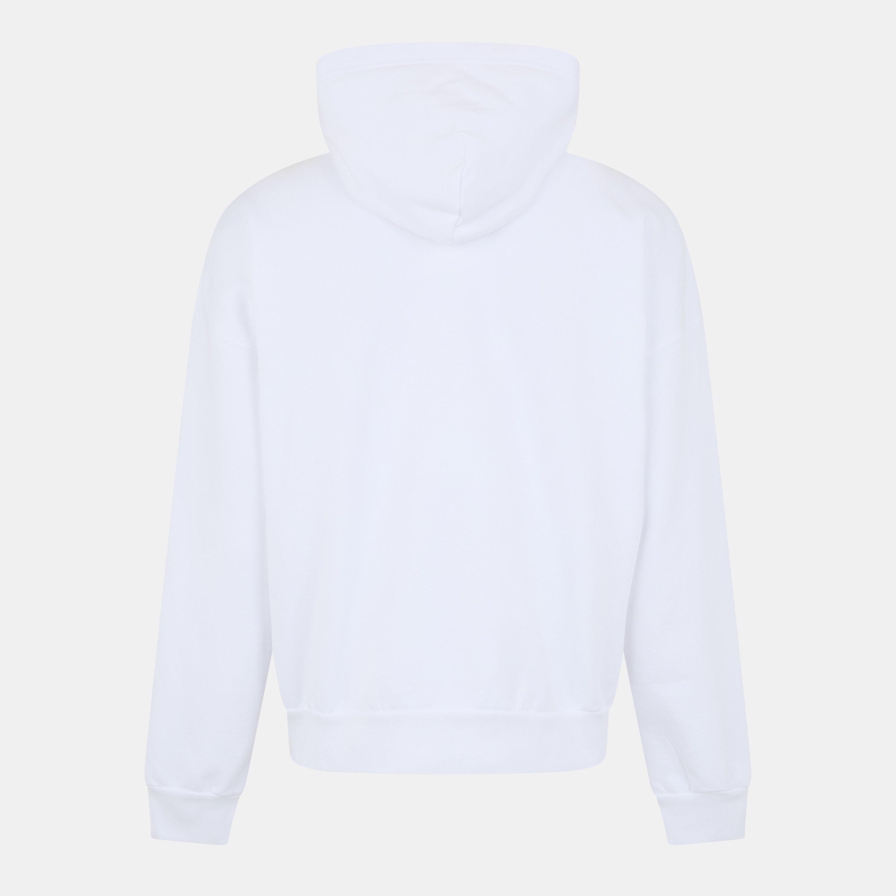 Wht/ Green Gitd - Balenciaga - Men's Over the Head Hoodie - 2