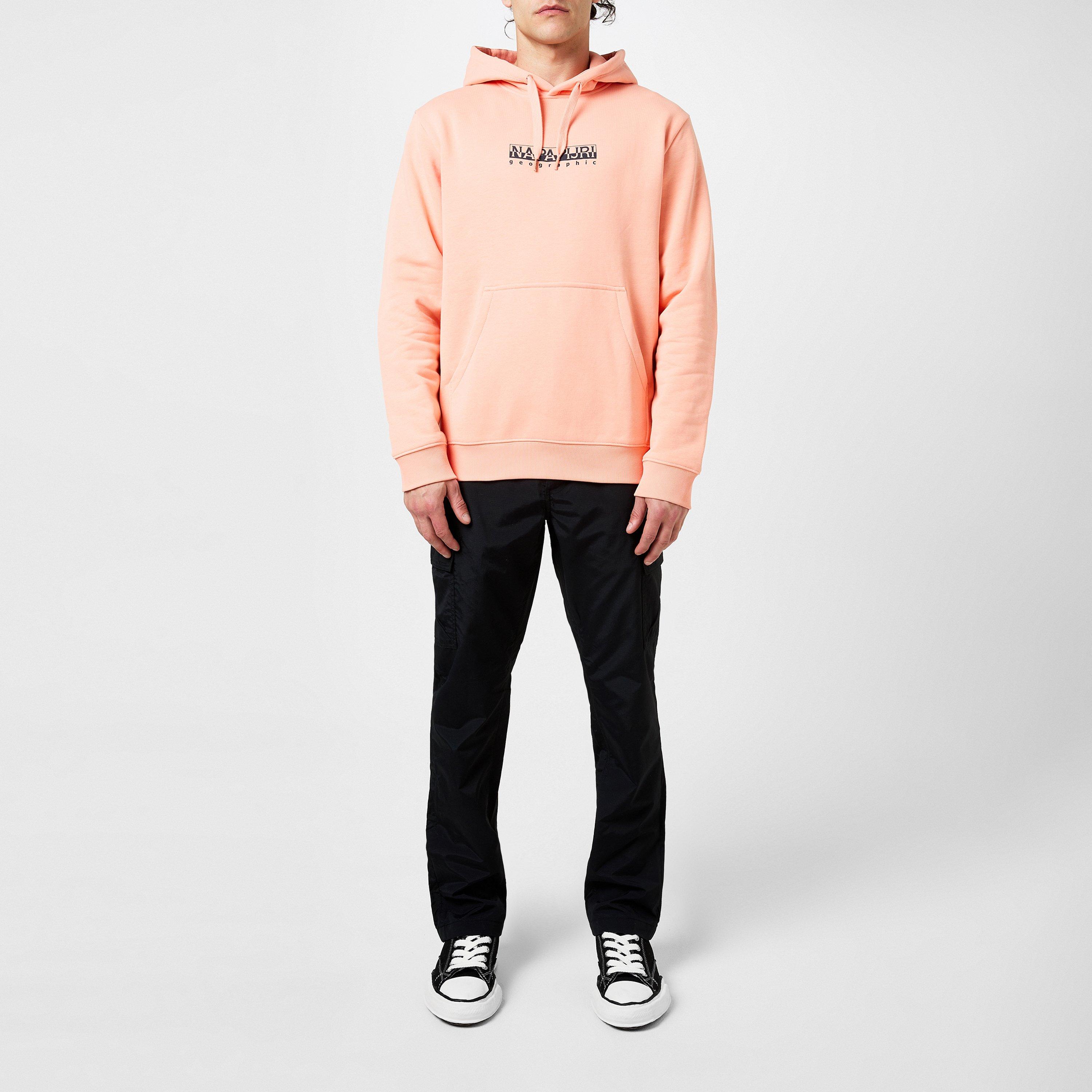 Salmon Pink - Napapijri - Box Logo Hoodie - 4