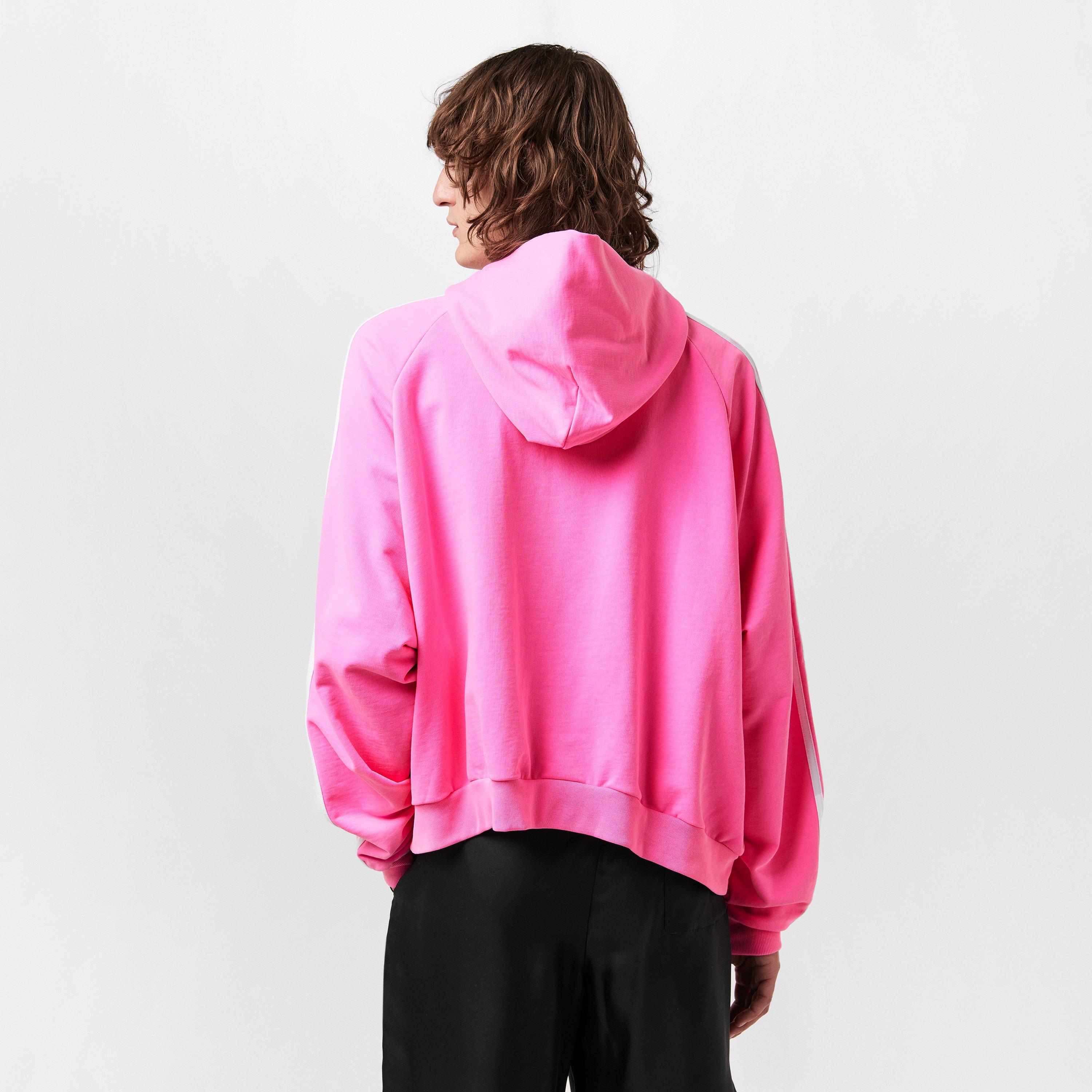 Neon Pink/White - Balenciaga - Men's Pull Over Hoodie - 4