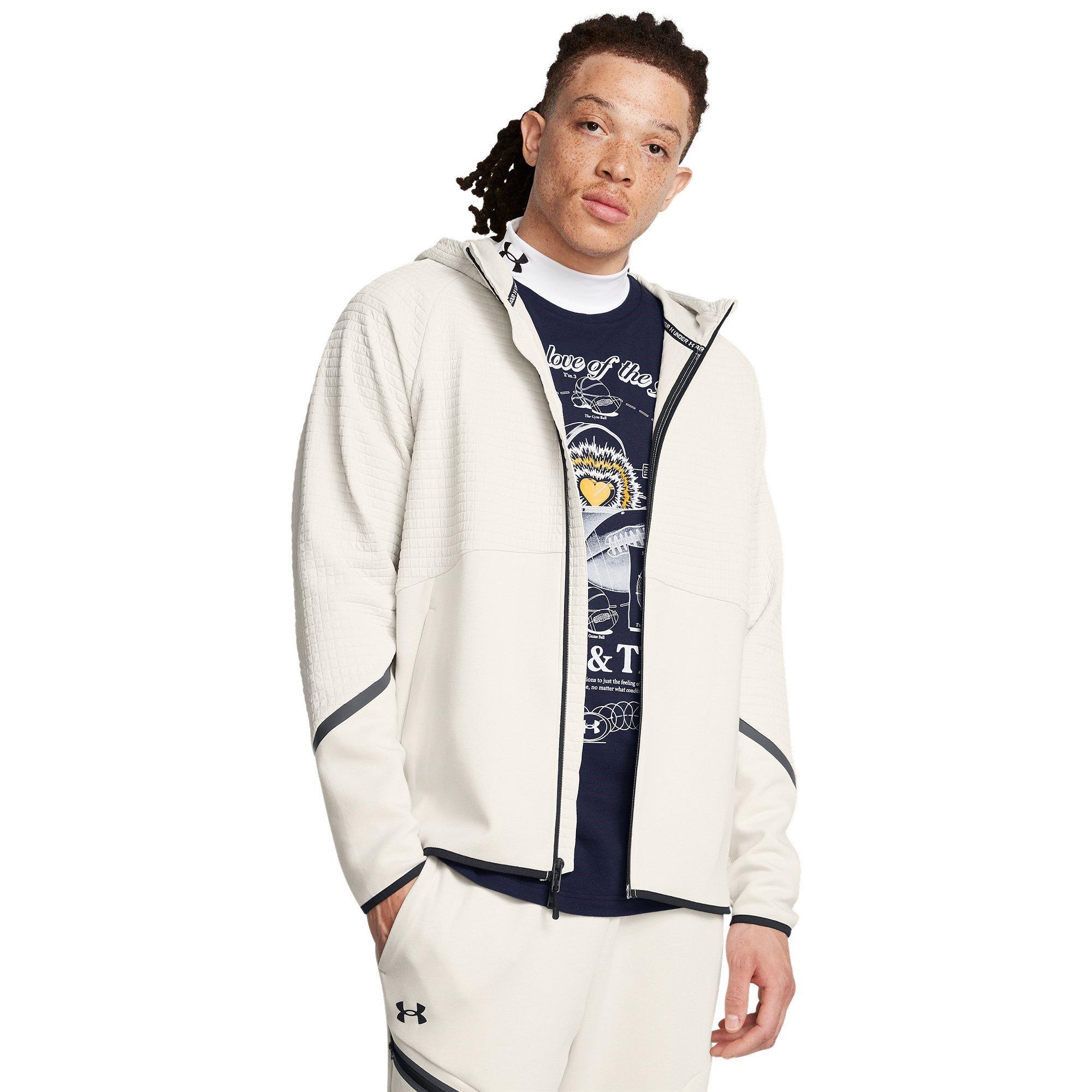 White - Under Armour - Unstoppable Zip Hoodie - 3