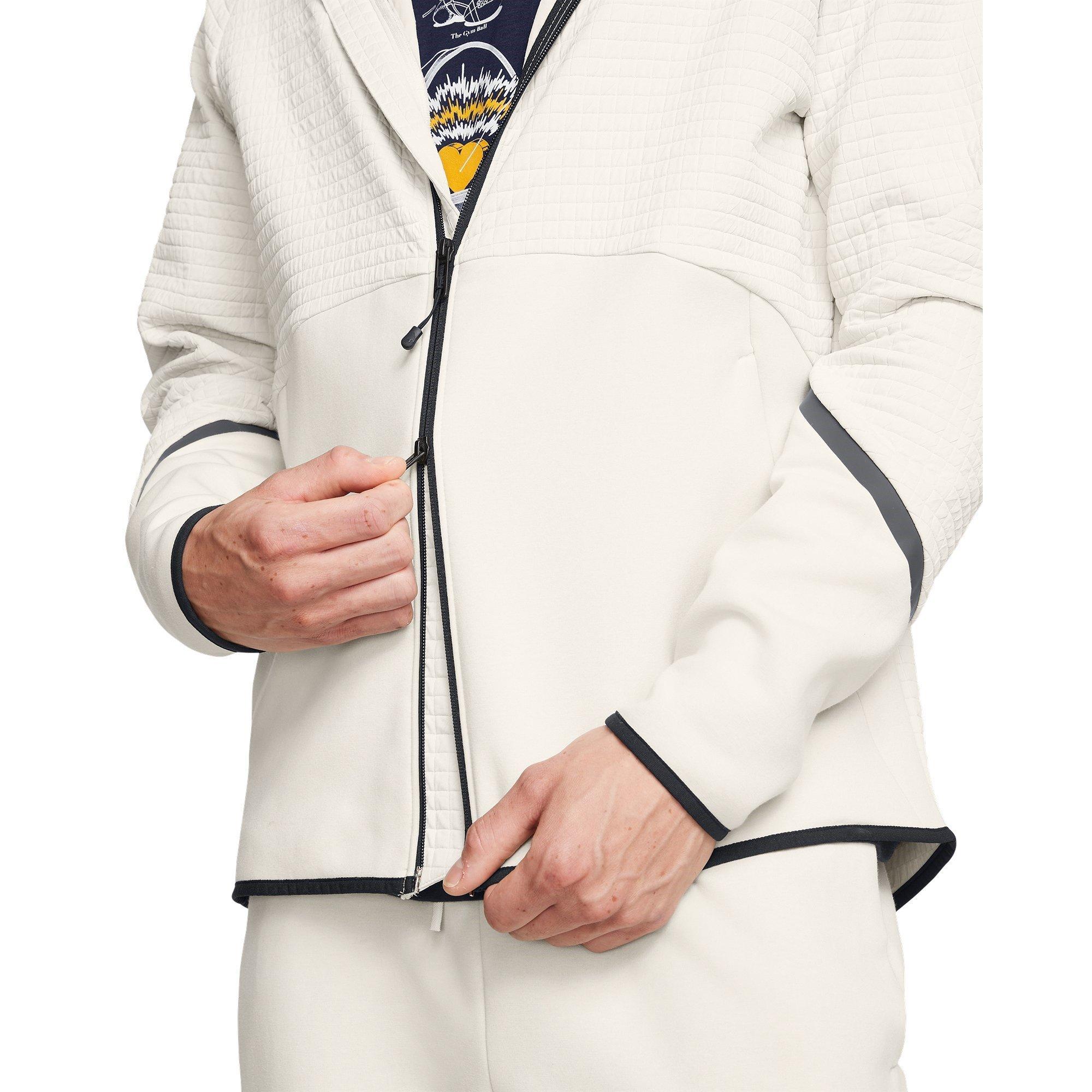 White - Under Armour - Unstoppable Zip Hoodie - 5