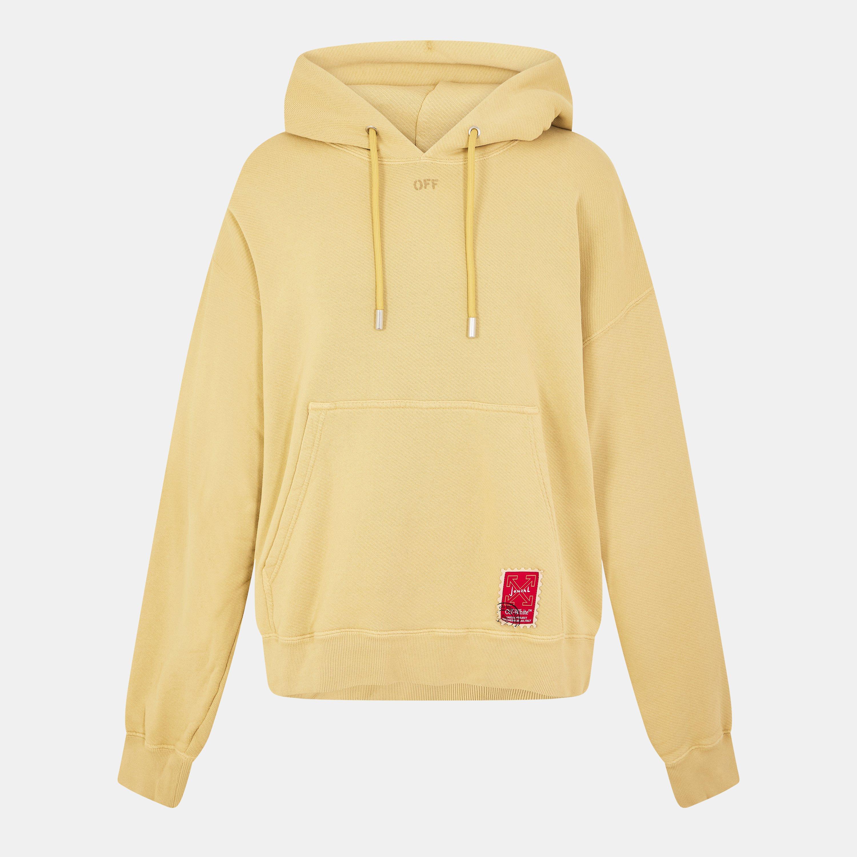 Beige/Red - Off White - Men's Hoodie - 1