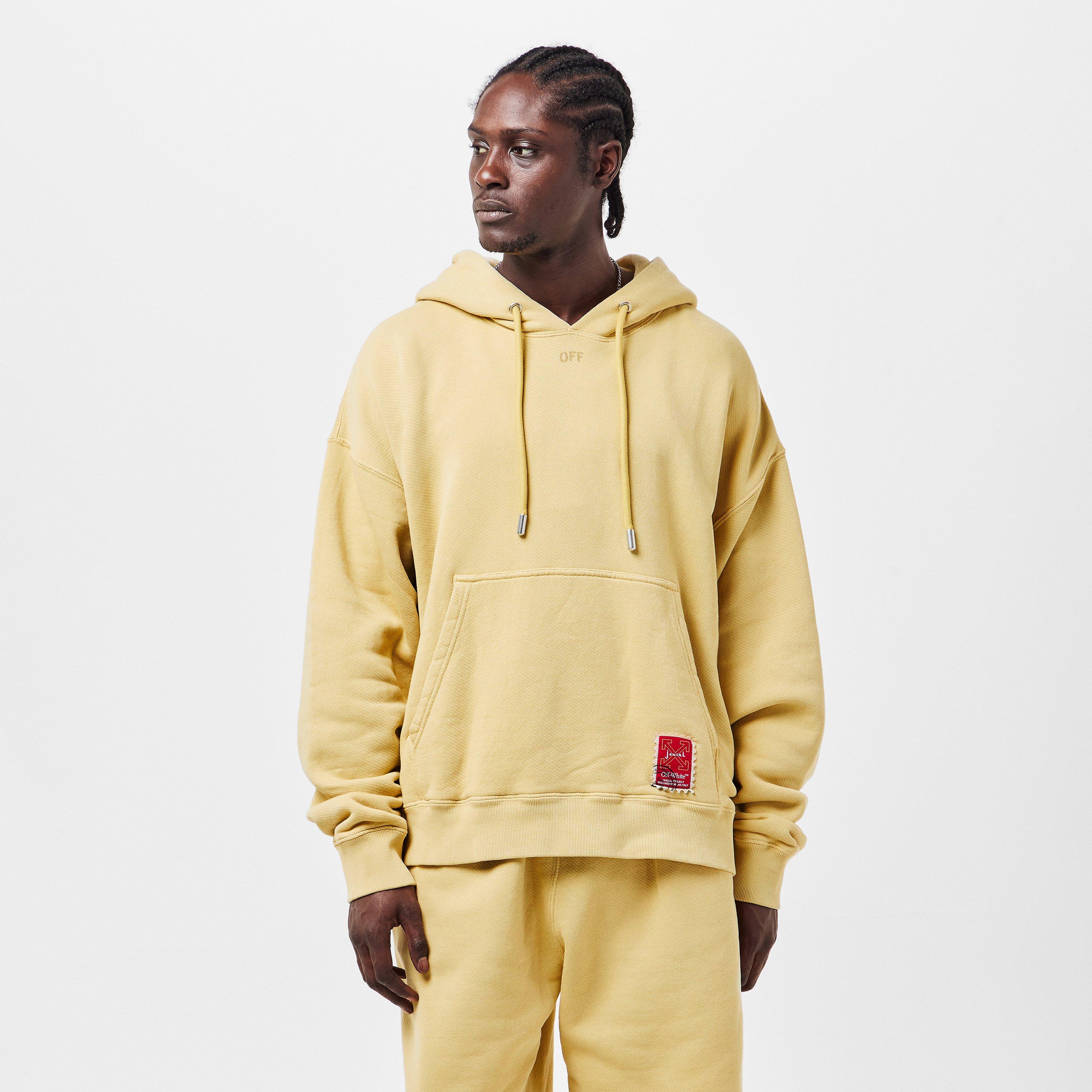 Beige/Red - Off White - Men's Hoodie - 3