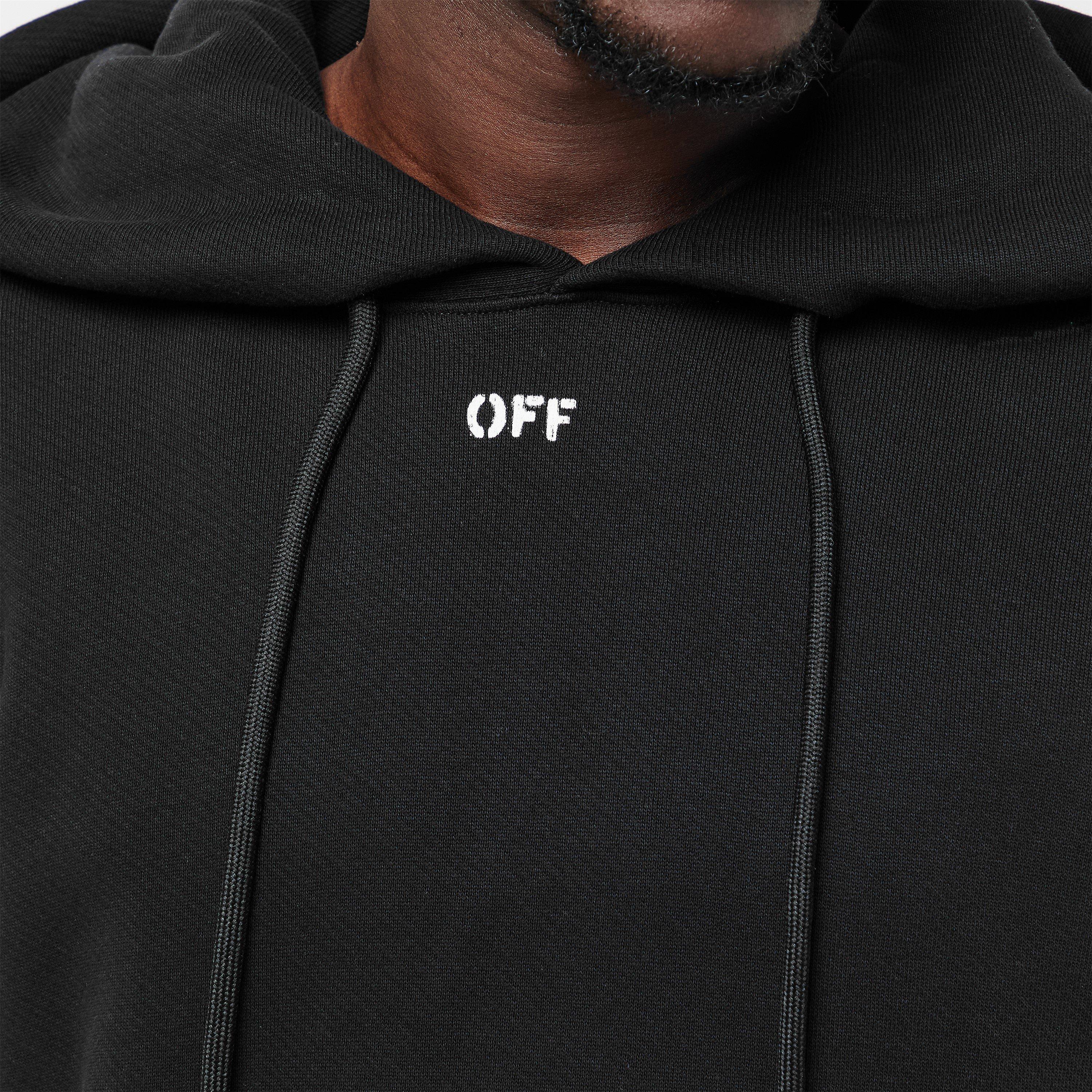 Black/White - Off White - Men's Brick Arrows Signature Hoodie - 5