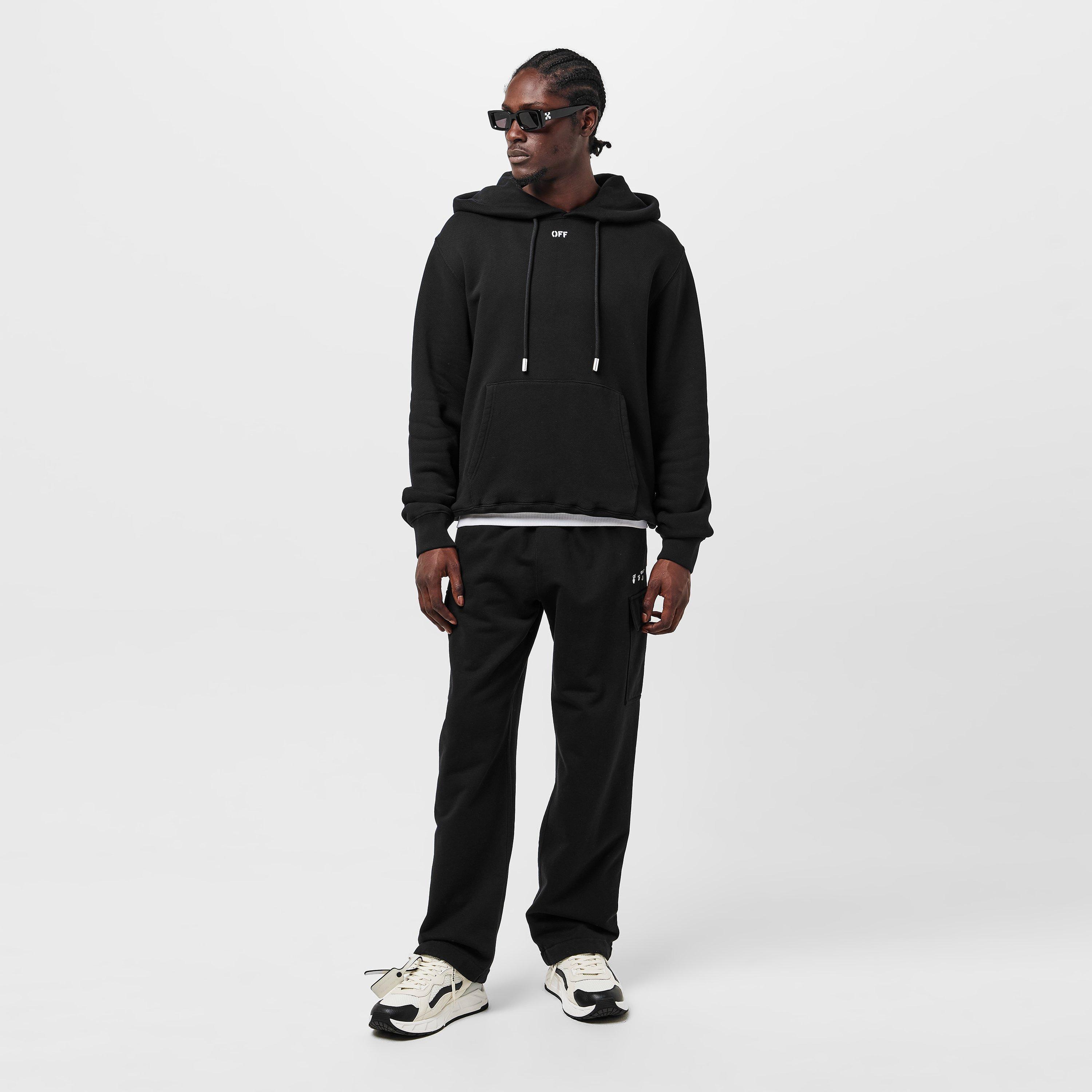 Black/White - Off White - Men's Brick Arrows Signature Hoodie - 6