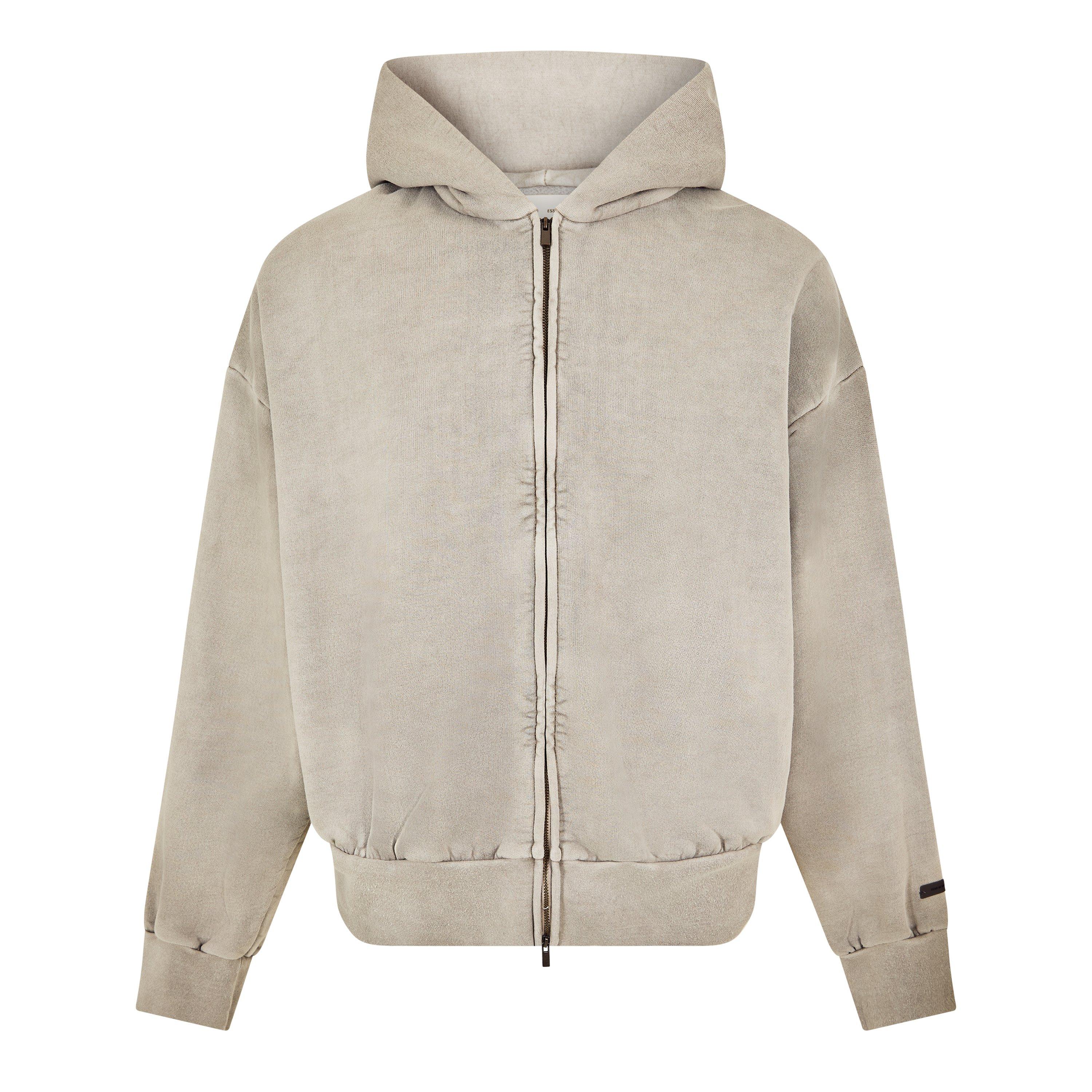 Fear Of God Essentials Men's Zip Hoodie - Smoke Grey - Small