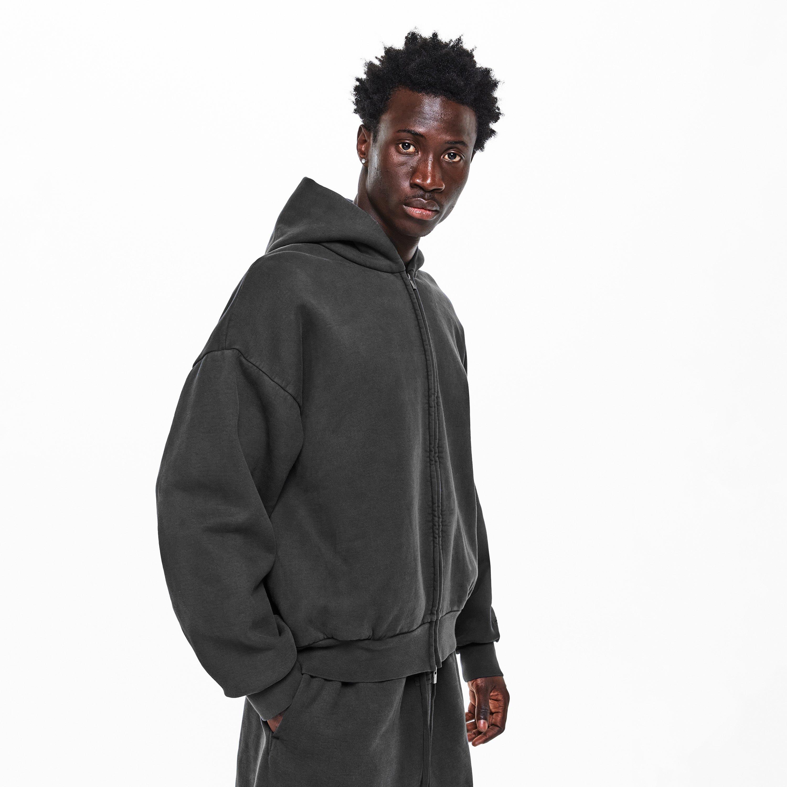 Vintage Black - Fear Of God Essentials - Men's Zip Hoodie - 3