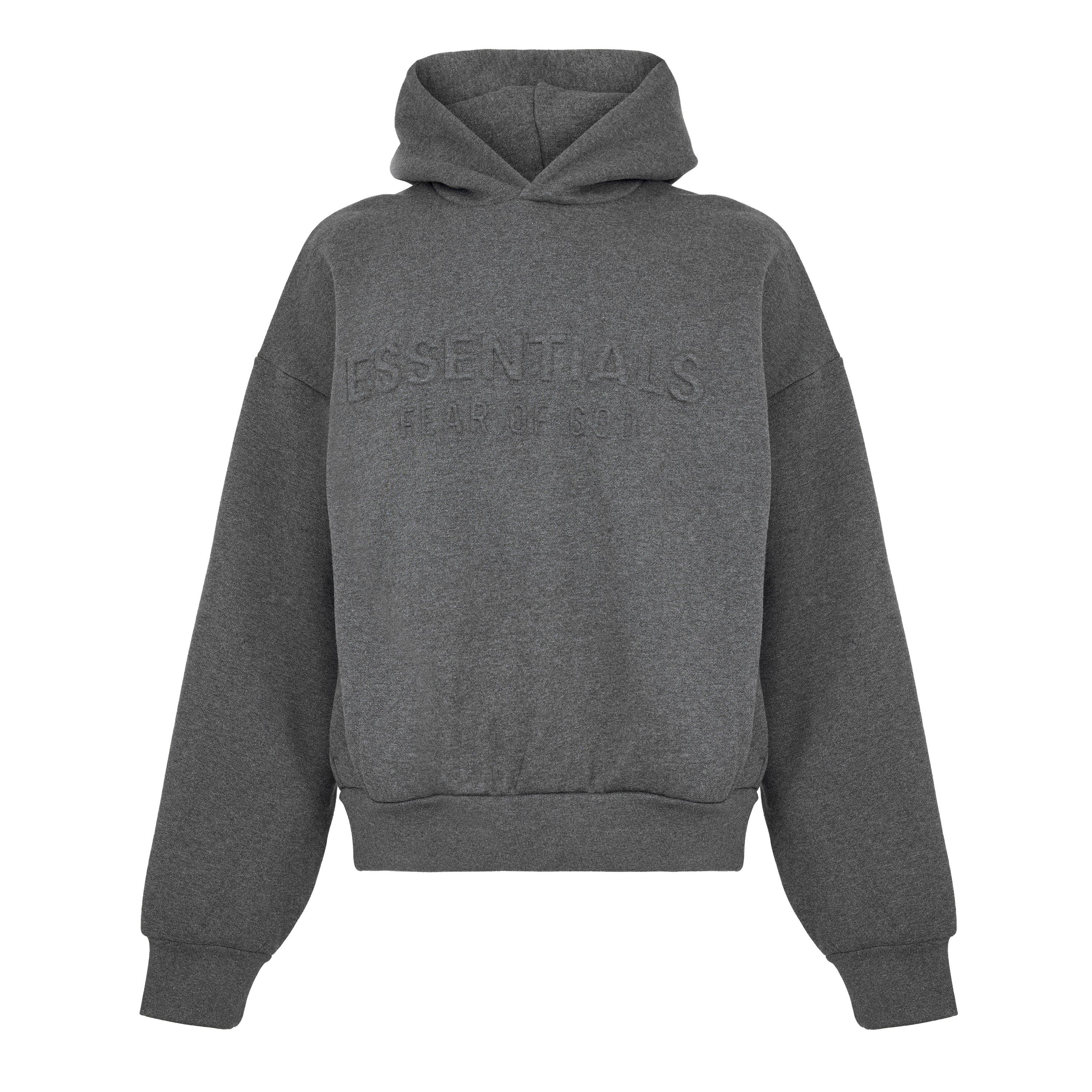 Fear Of God Essentials Men's Overhead Hoodie - Charcoal Heath - Medium