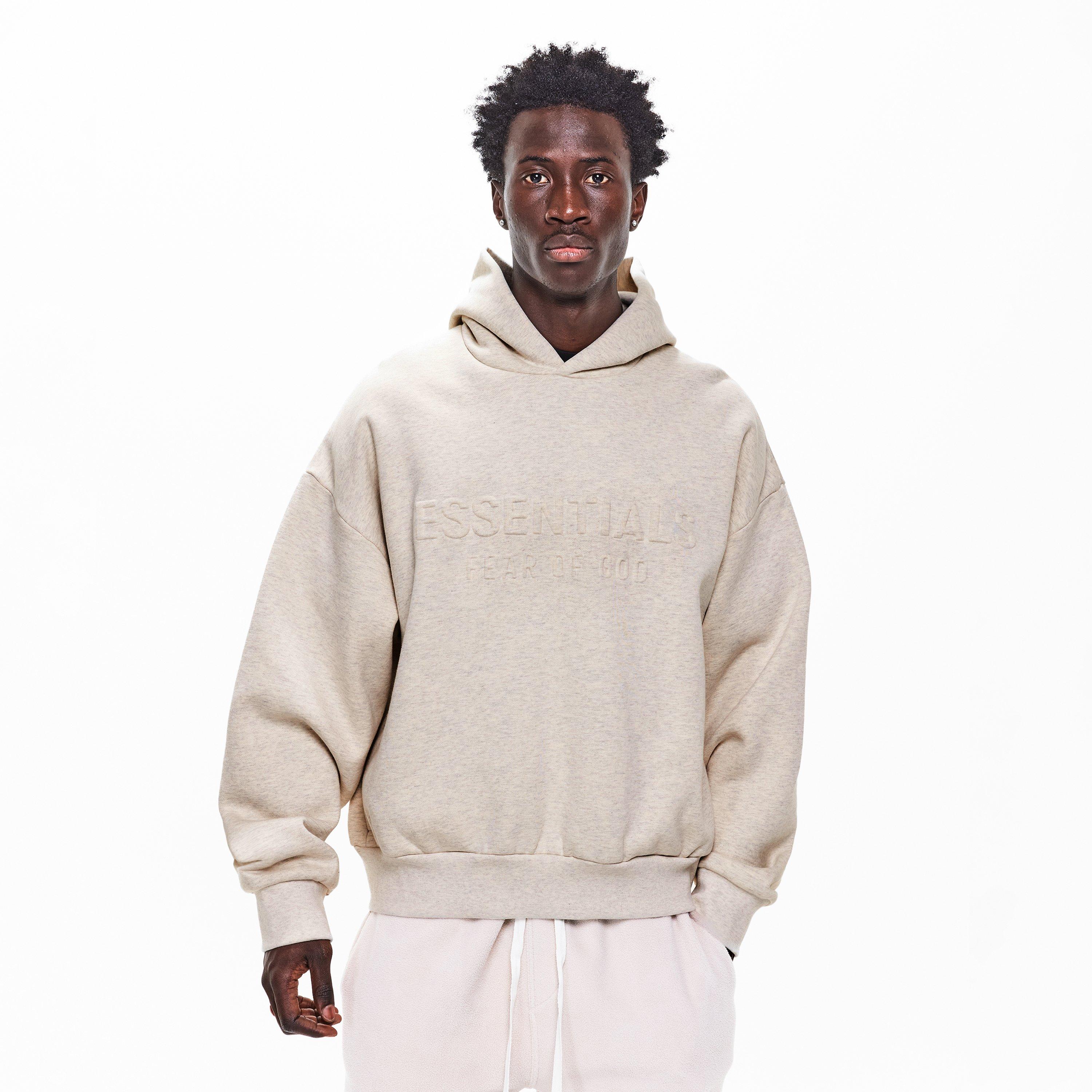 Oatmeal Heath - Fear Of God Essentials - Men's Overhead Hoodie - 3