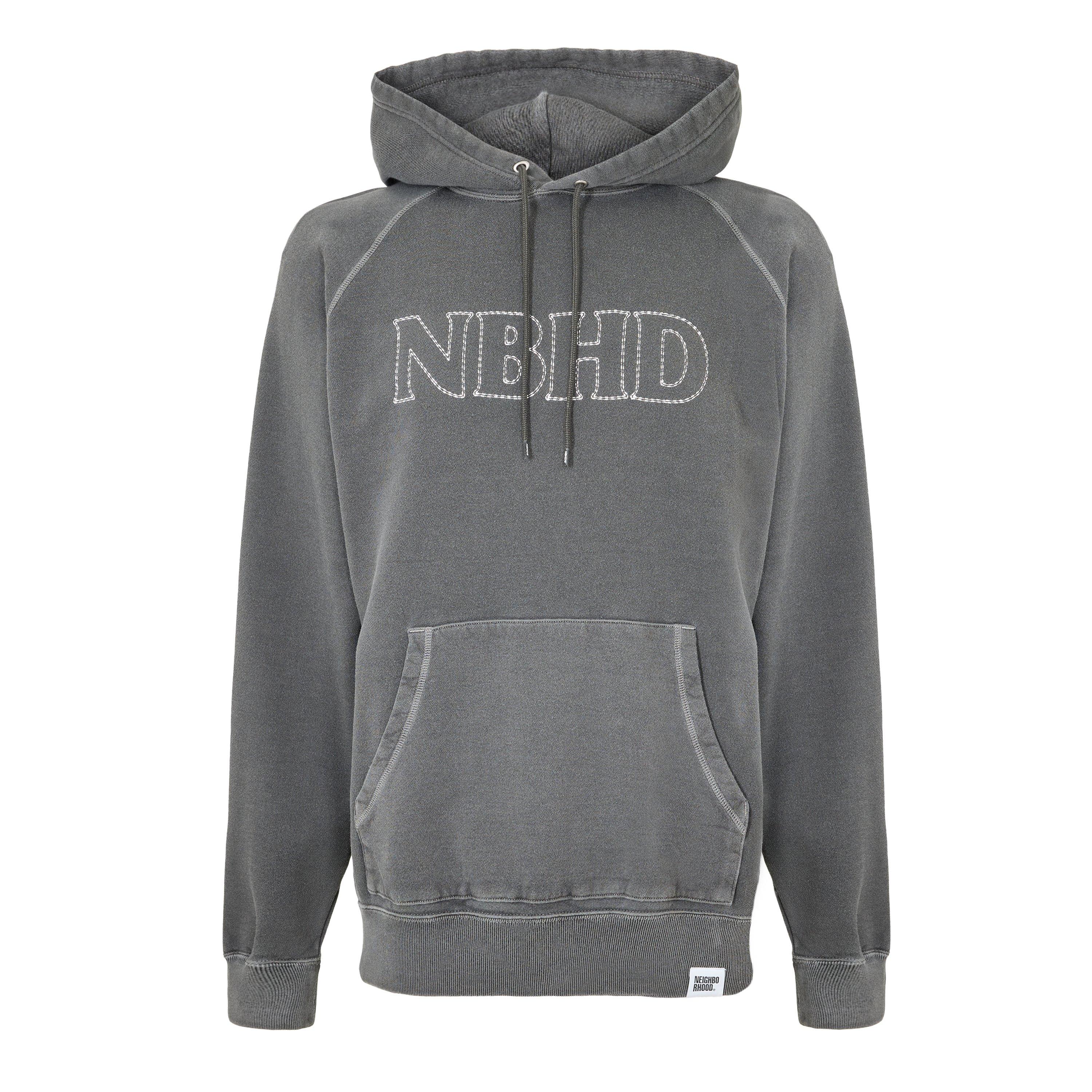 Black - Neighborhood - Men's Pigment Dye Over the Head Hoodie - 1