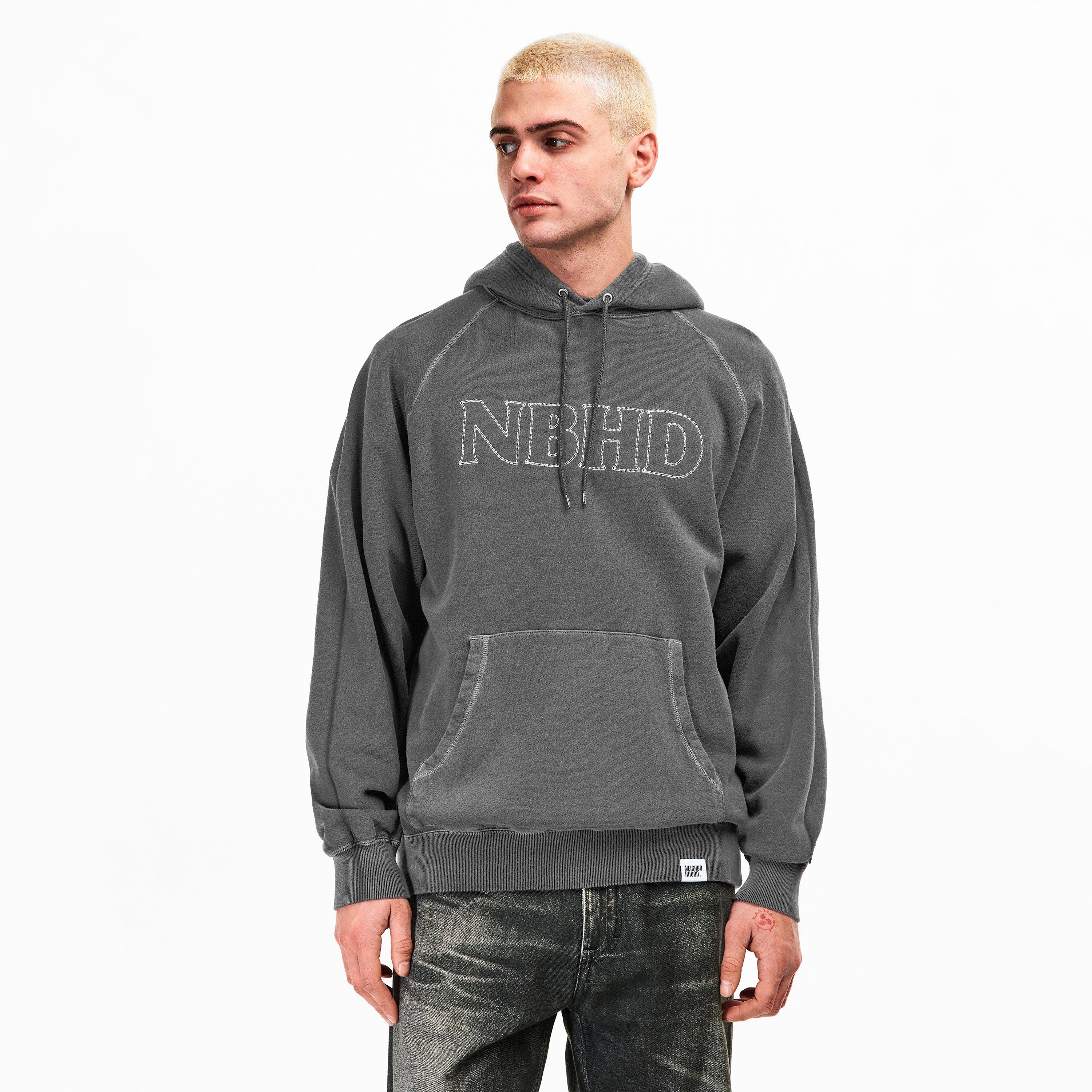 Black - Neighborhood - Men's Pigment Dye Over the Head Hoodie - 3
