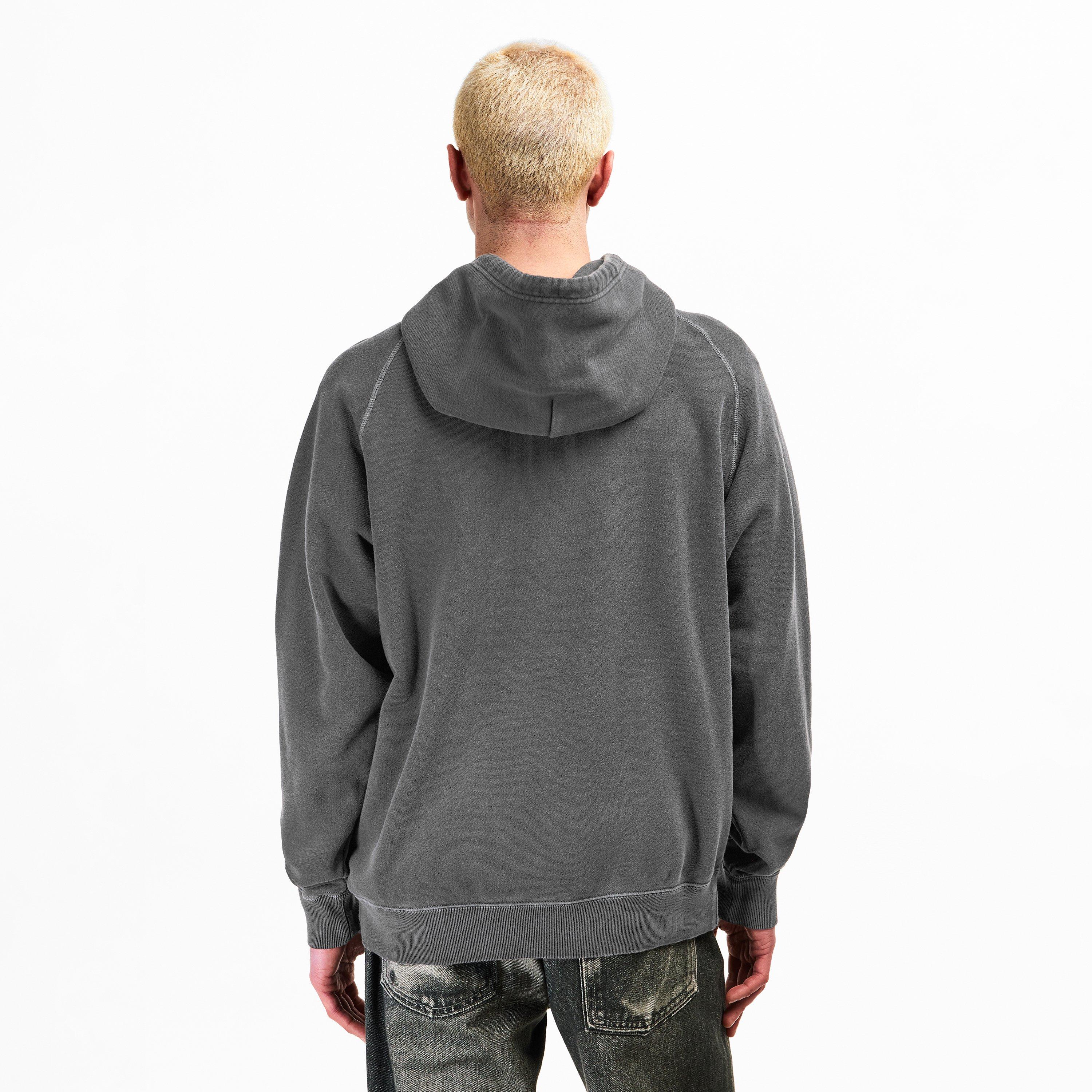 Black - Neighborhood - Men's Pigment Dye Over the Head Hoodie - 4