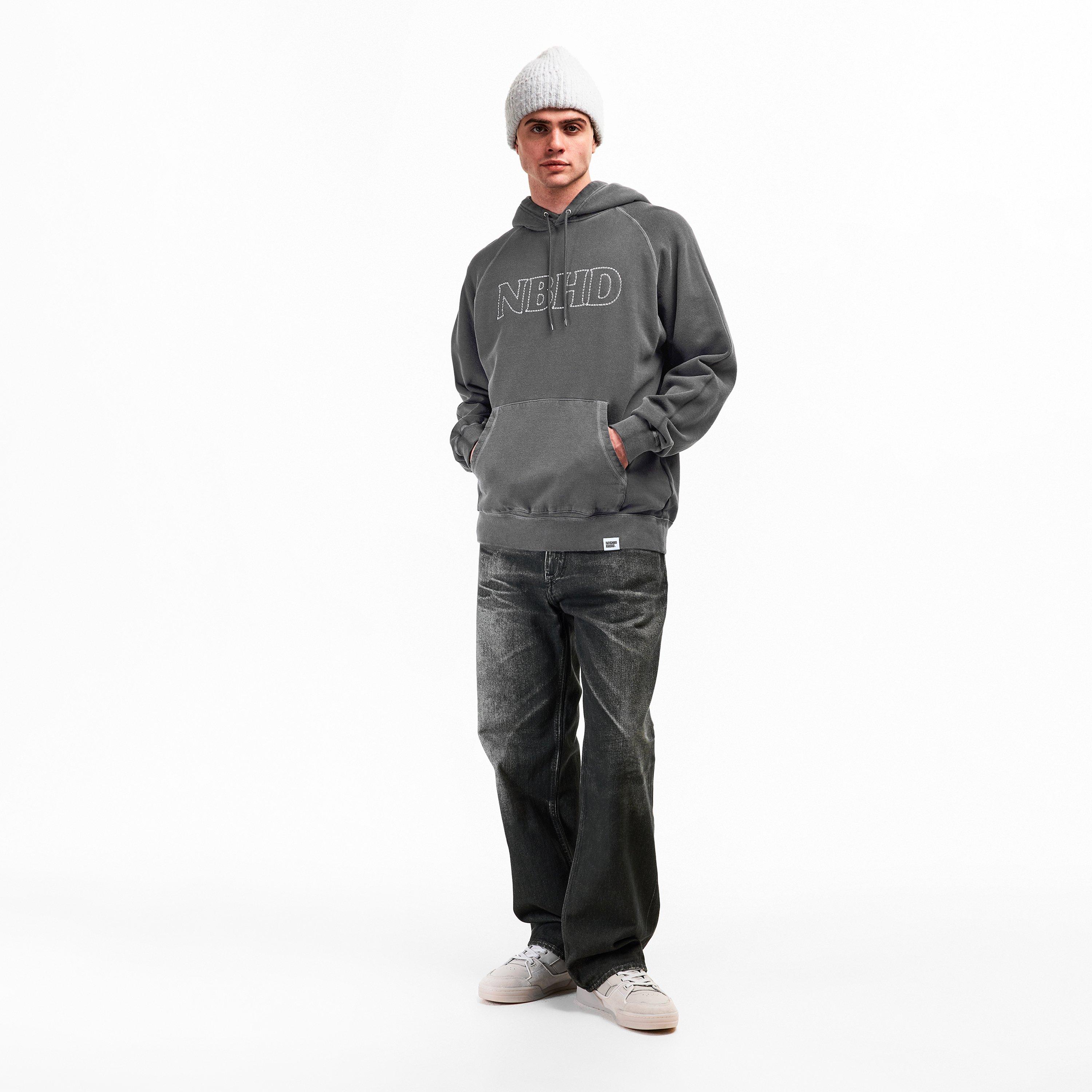 Black - Neighborhood - Men's Pigment Dye Over the Head Hoodie - 6