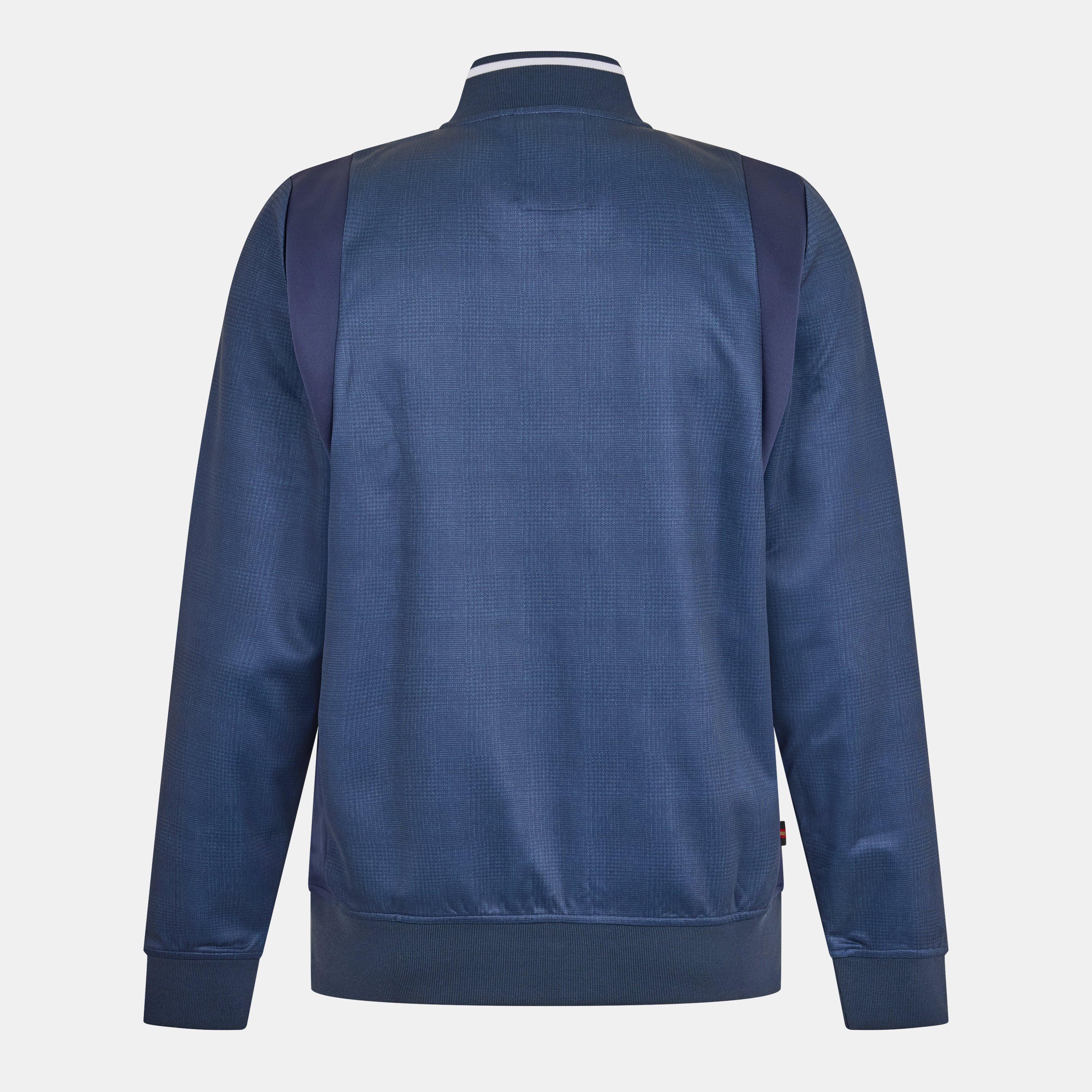 Navy White - Luke - Men's Block Hoodie - 2