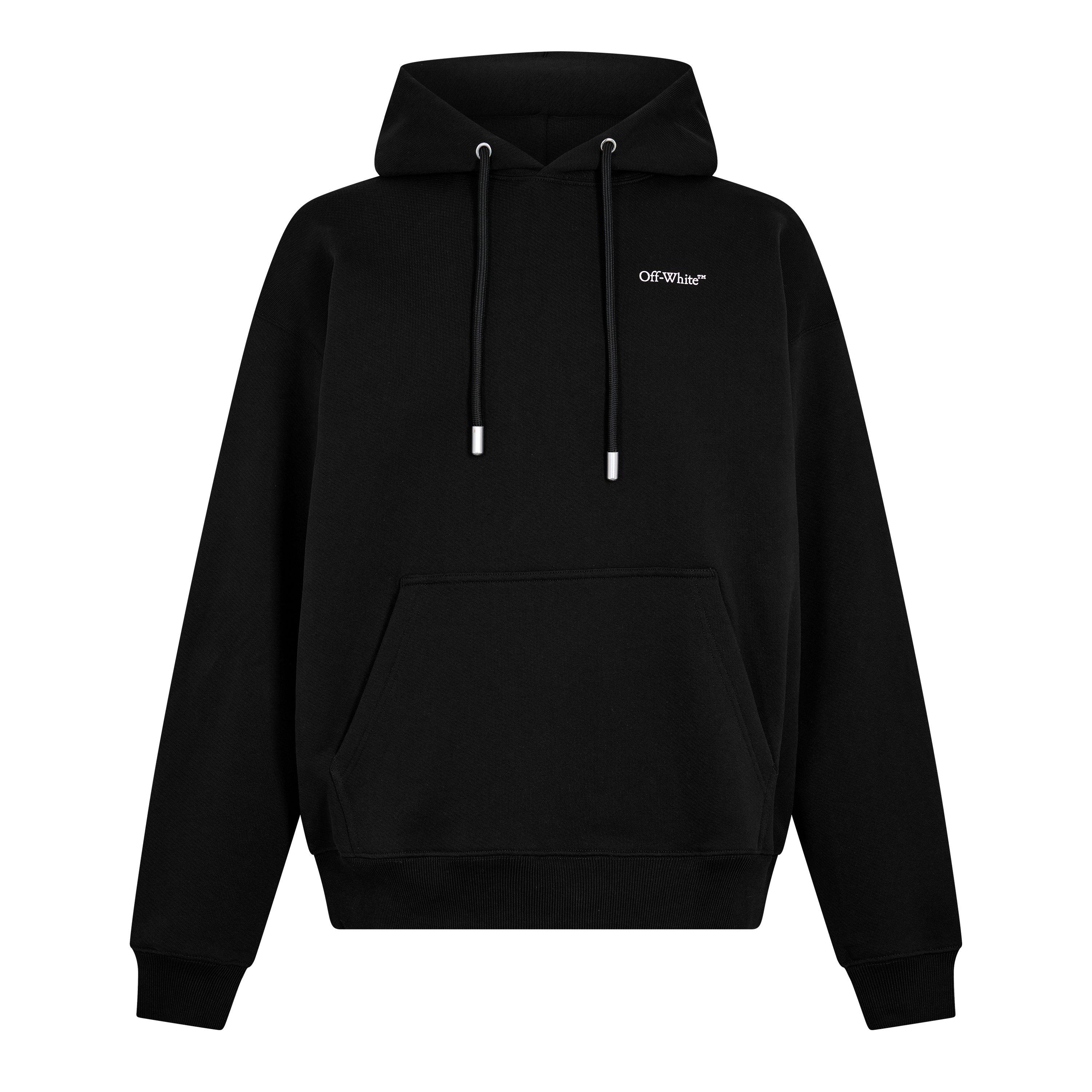 Off White Men's Vanish Arrow Sketch Pull Over Hoodie - Black/Pink - XL