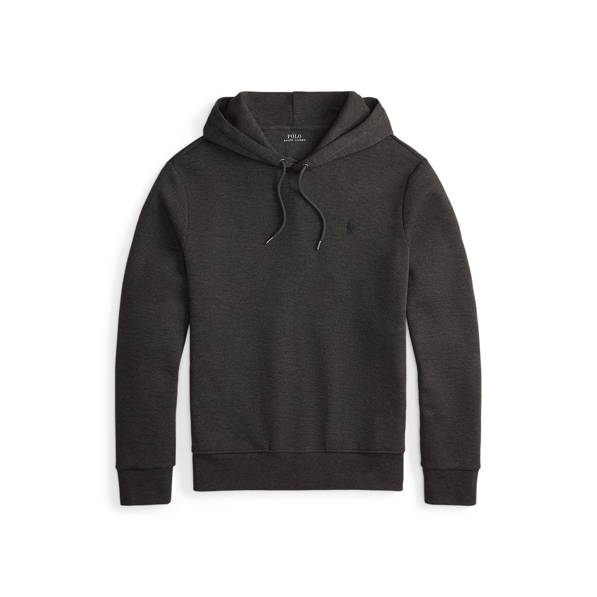 Polo Ralph Lauren Men's Dark Charcoal Luxetech Pull Over Hoodie - L