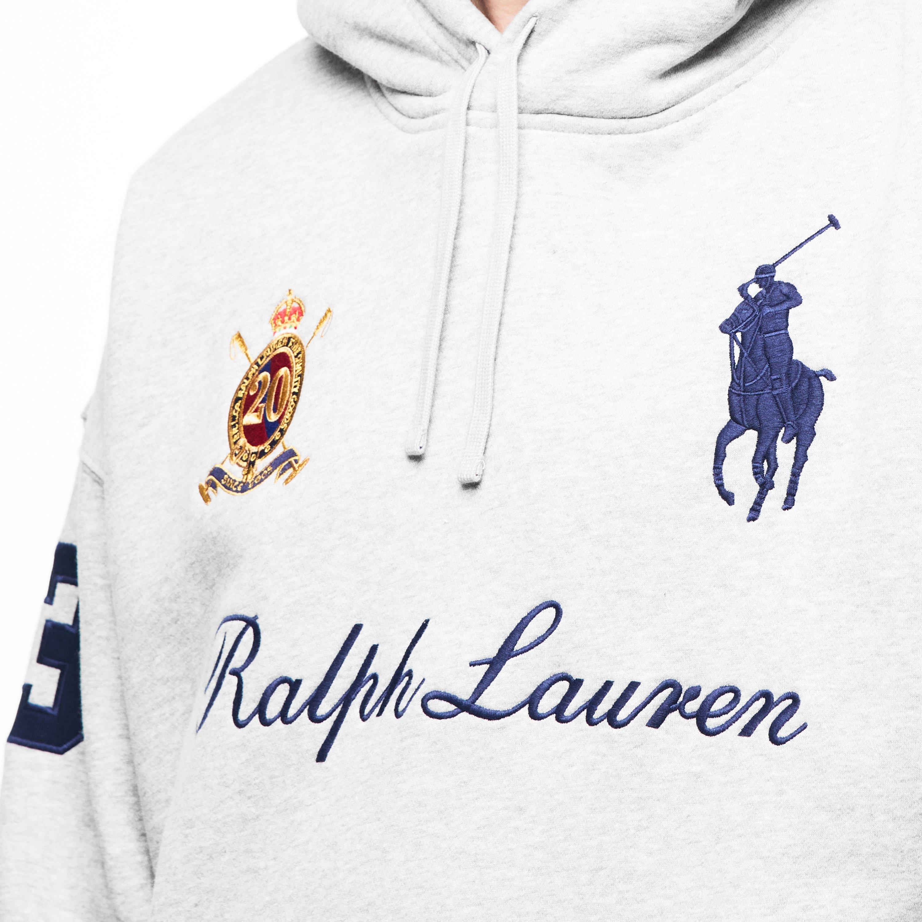 Andover Heather - Polo Ralph Lauren - Men's Racing Pull Over Hoodie - 5