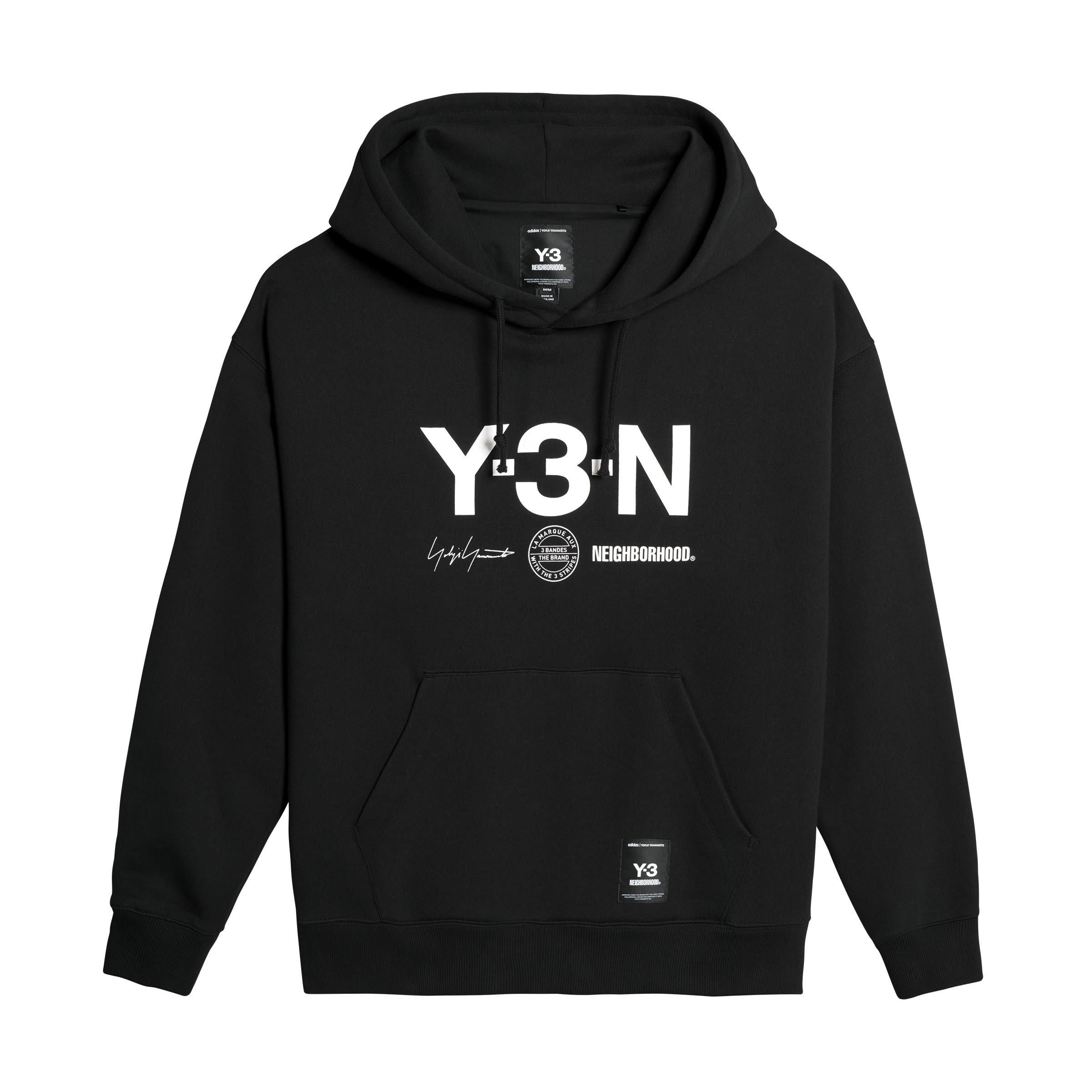 Black - Y3 - X Neighborhood Graphic Hoodie - 1